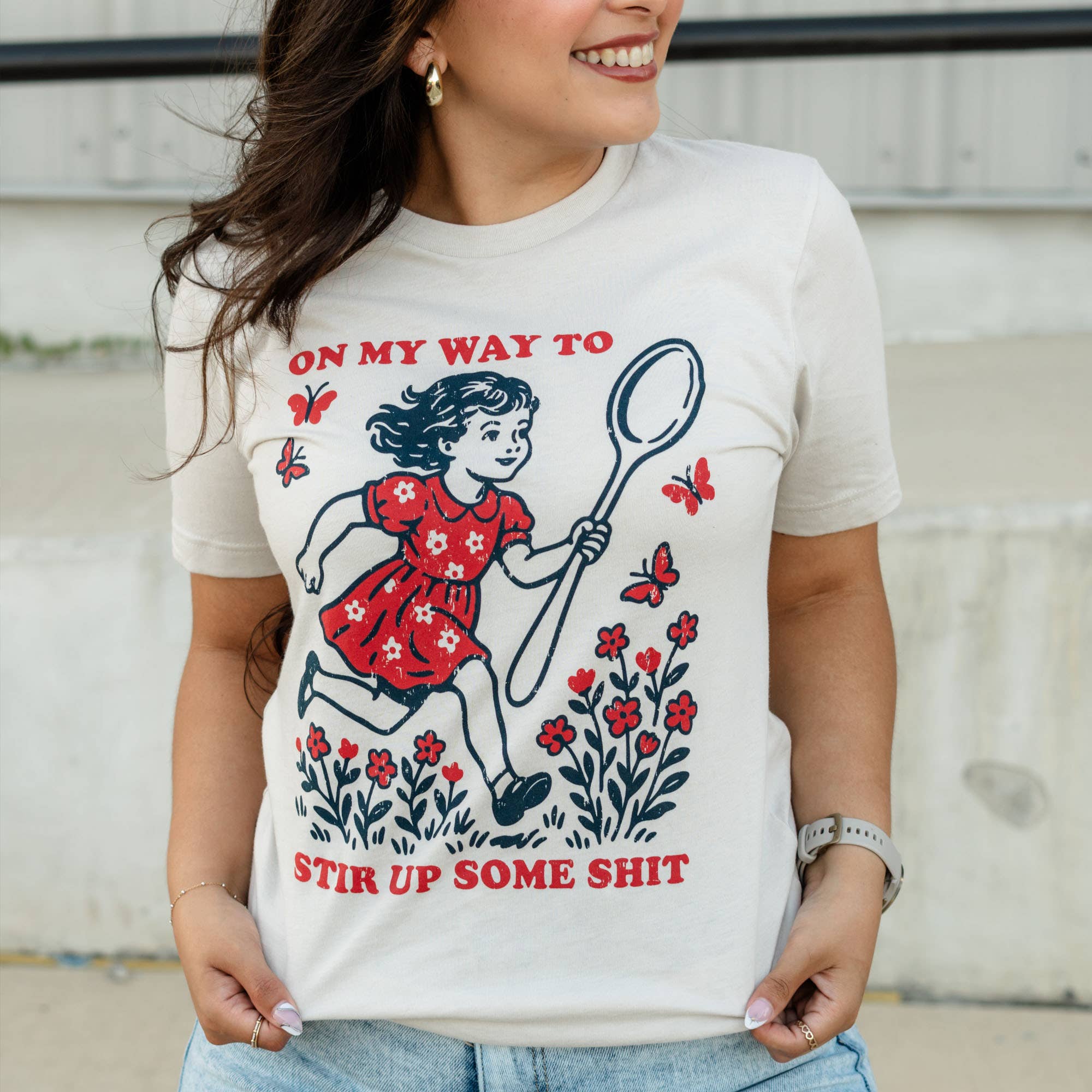 Funny Vintage Tee, Funny Graphic Shirt, Funny Tee, On My Way Hoodie, Sweatshirt | PodTeesHub.com