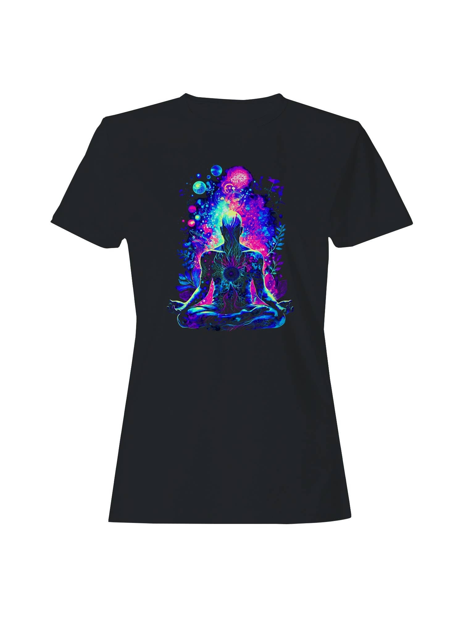Cosmic Meditation Energy Art Women's T-Shirt Hoodie, Sweatshirt | PodTeesHub.com