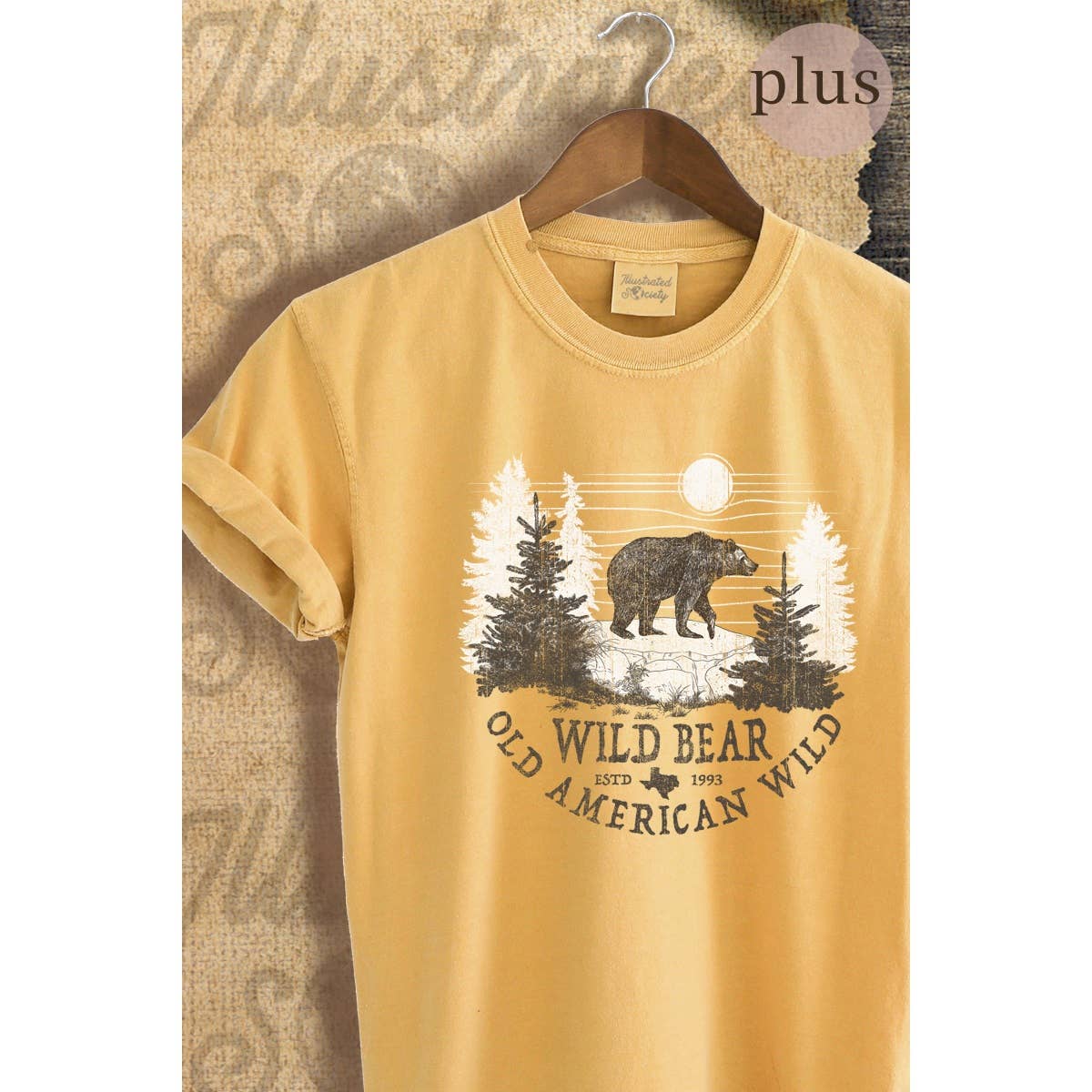 American Wild  Vintage Graphic  Tee  Plus Hoodie, Sweatshirt | PodTeesHub.com