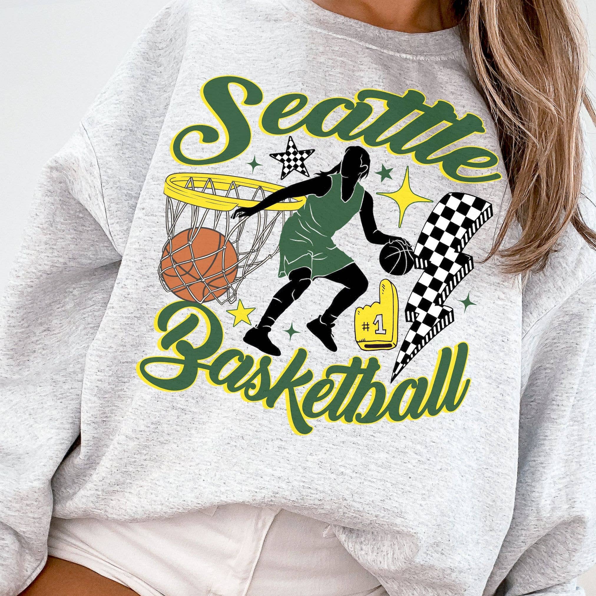 Retro Seattle Storm Fan Sweatshirt – Vintage Basketball Styl T-Shirts, Hoodie | PodTeesHub.com