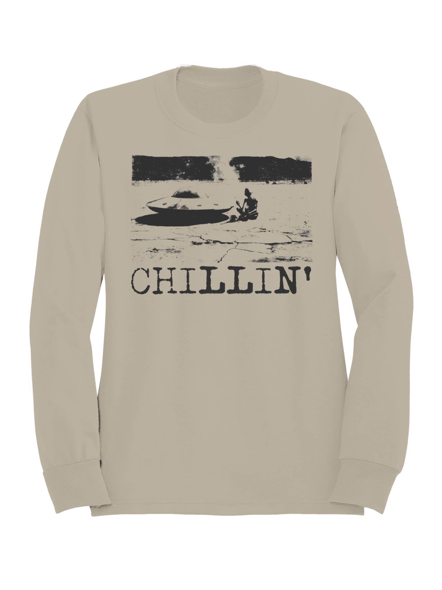 Alien Chillin' Retro Aesthetic Women's Sweatshirt T-Shirts, Hoodie | PodTeesHub.com