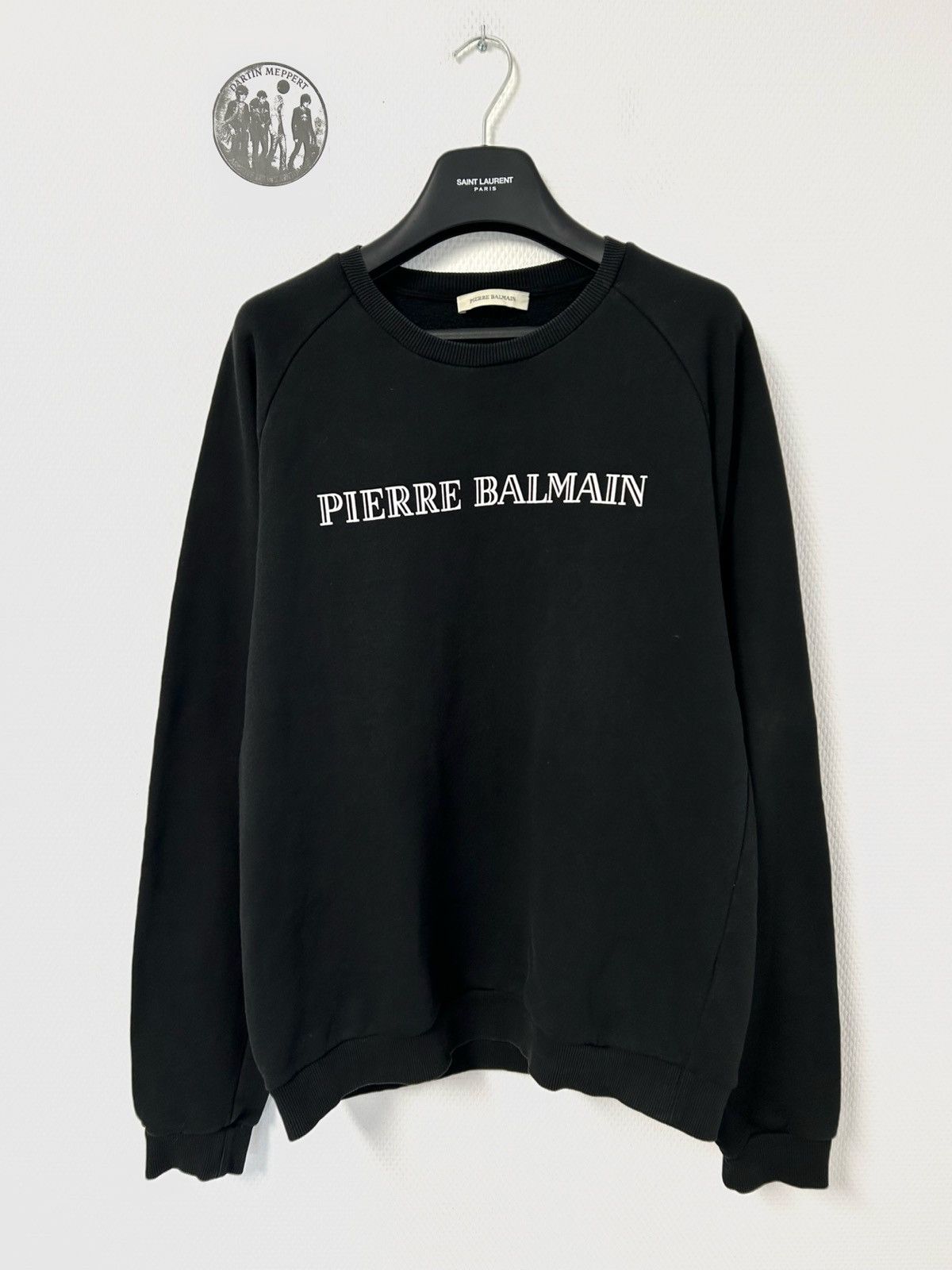 Balmain Fw2017 Logo Raglan Crewneck T-Shirts, Hoodie, Sweatshirt | PodTeesHub.com