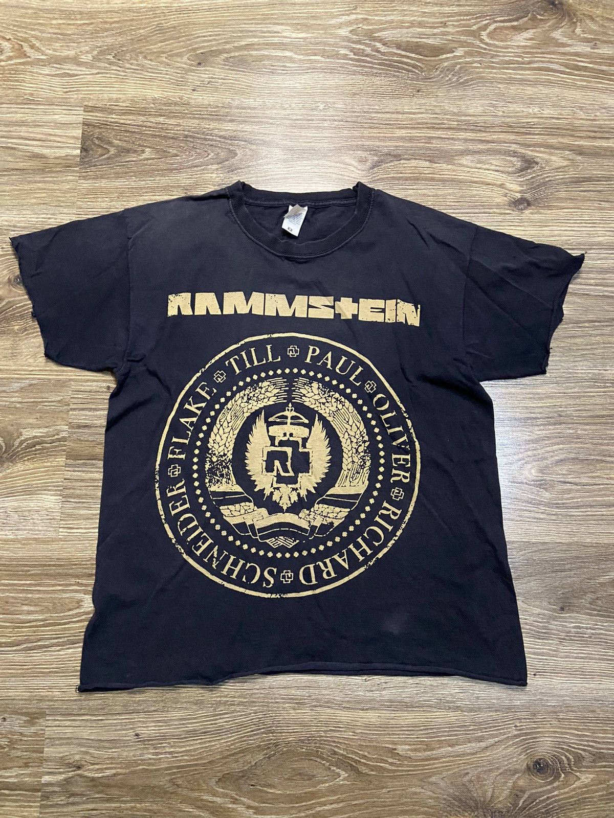 Fruit Of The Loom Vintage Rammstein Punk Rock T Shirt Distressed Faded Tee Hoodie, Sweatshirt | PodTeesHub.com