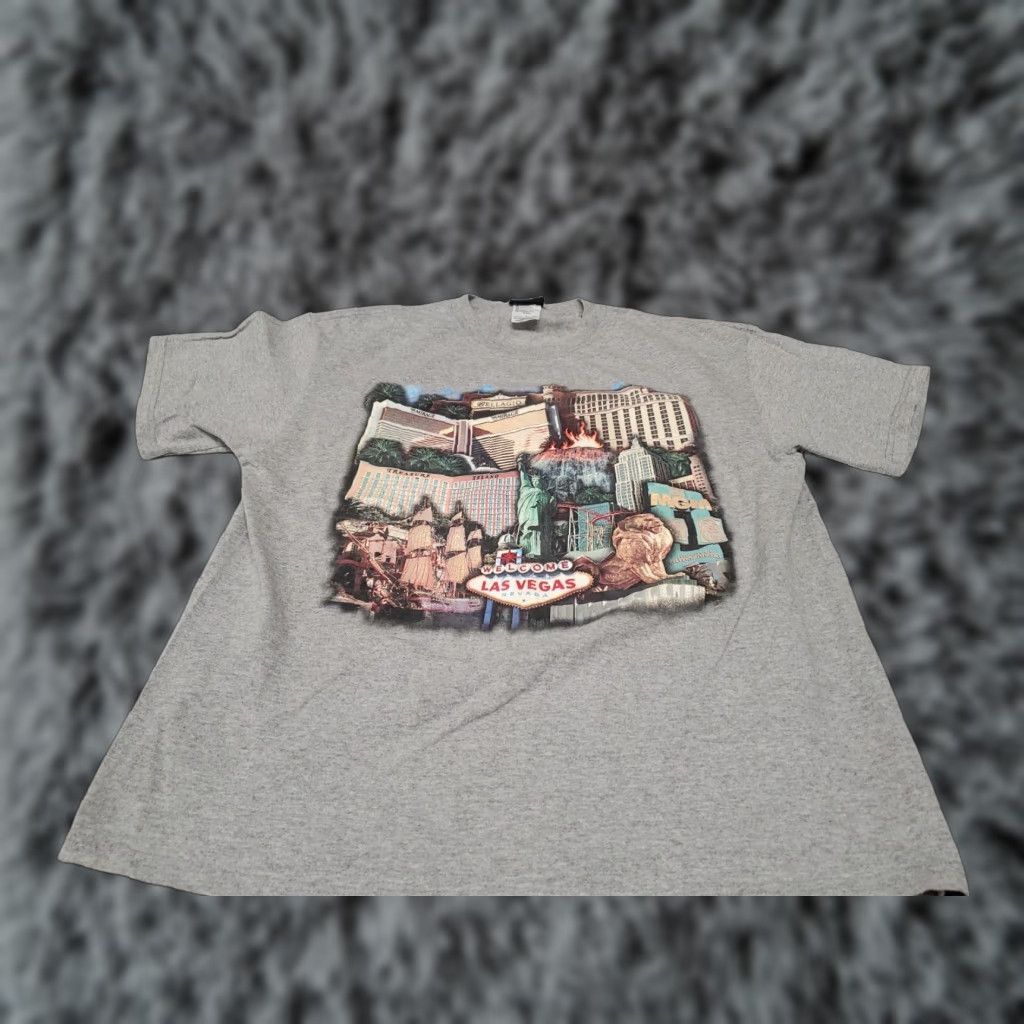 Vintage Mgm Mirage Las Vegas T Shirt Gray Large Unisex Short Sleeve Graphic Tee 1990s Sports Hoodie, Sweatshirt