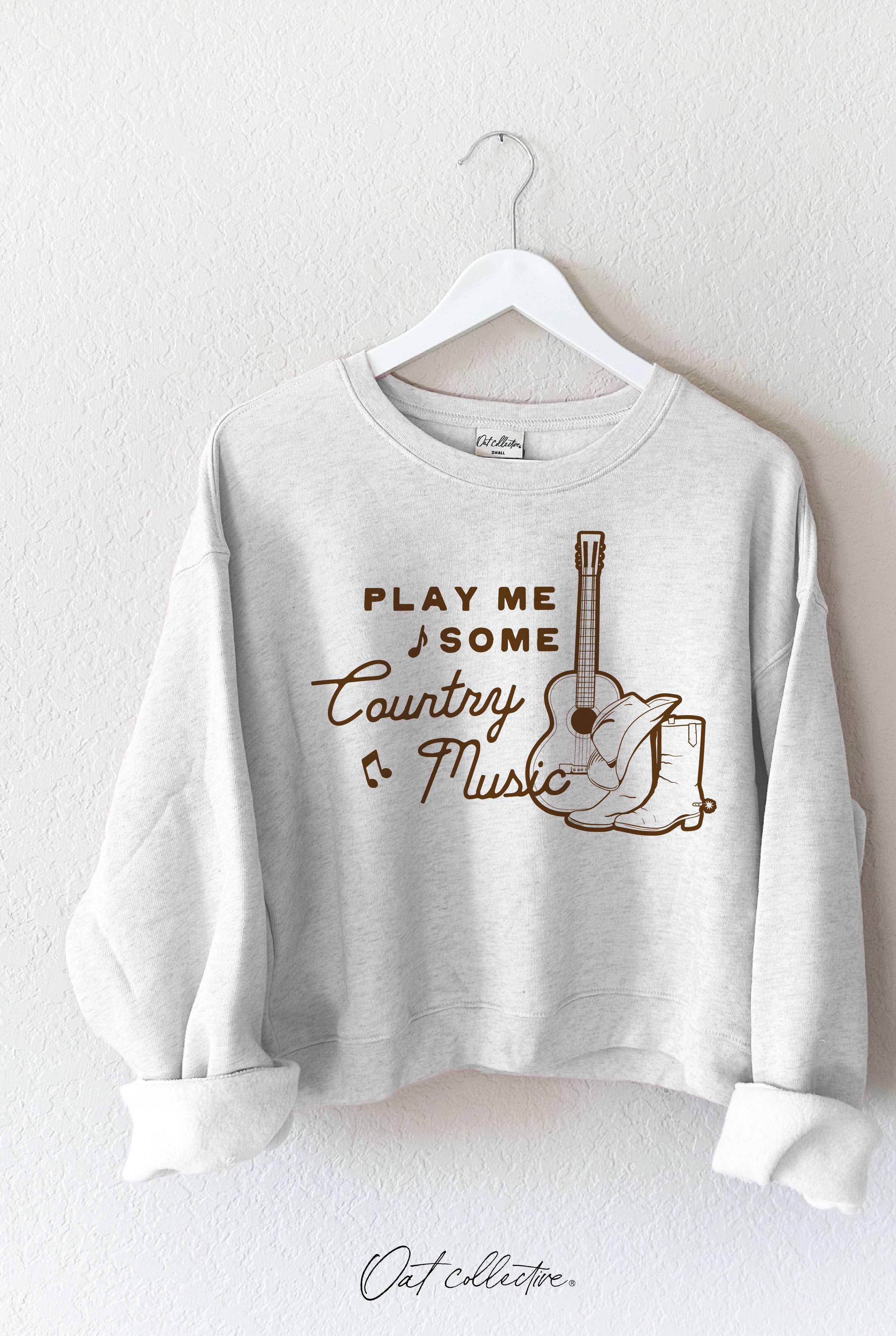 Play Me Some Country Music  Mid Graphic Sweatshirt T-Shirts, Hoodie | PodTeesHub.com