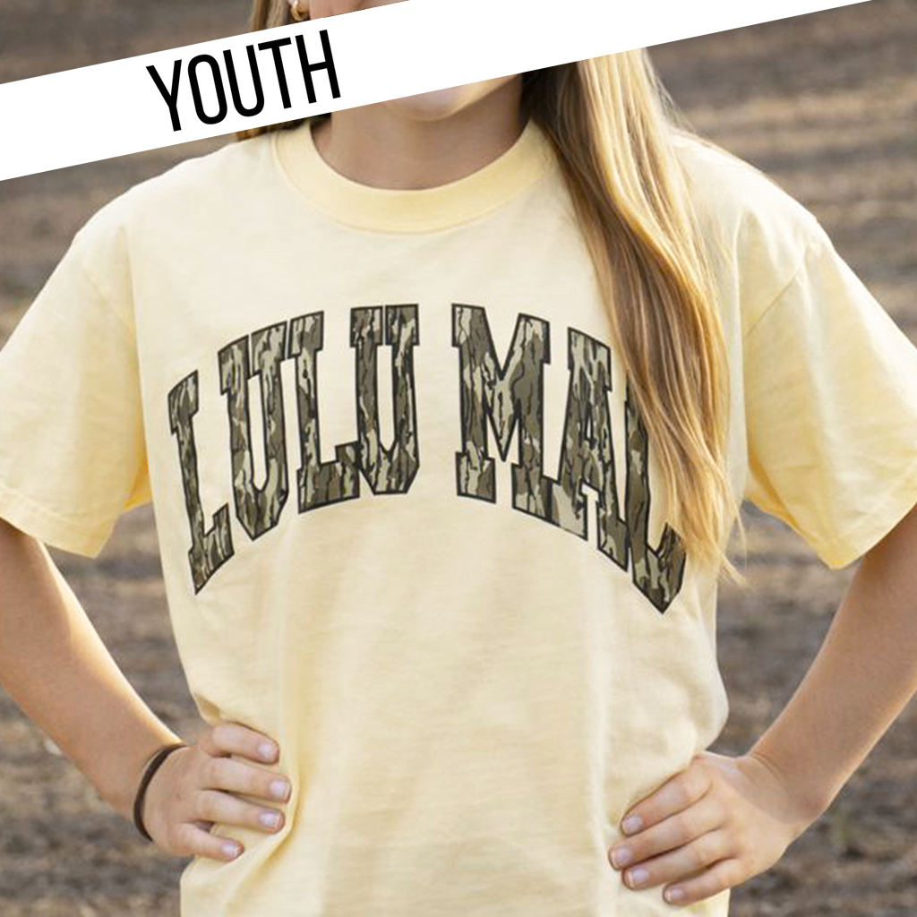 KD-MO-1000  Mossy Oak Bottomland Butter Youth Comfort Colors Mossy Oak Tee Hoodie, Sweatshirt | PodTeesHub.com
