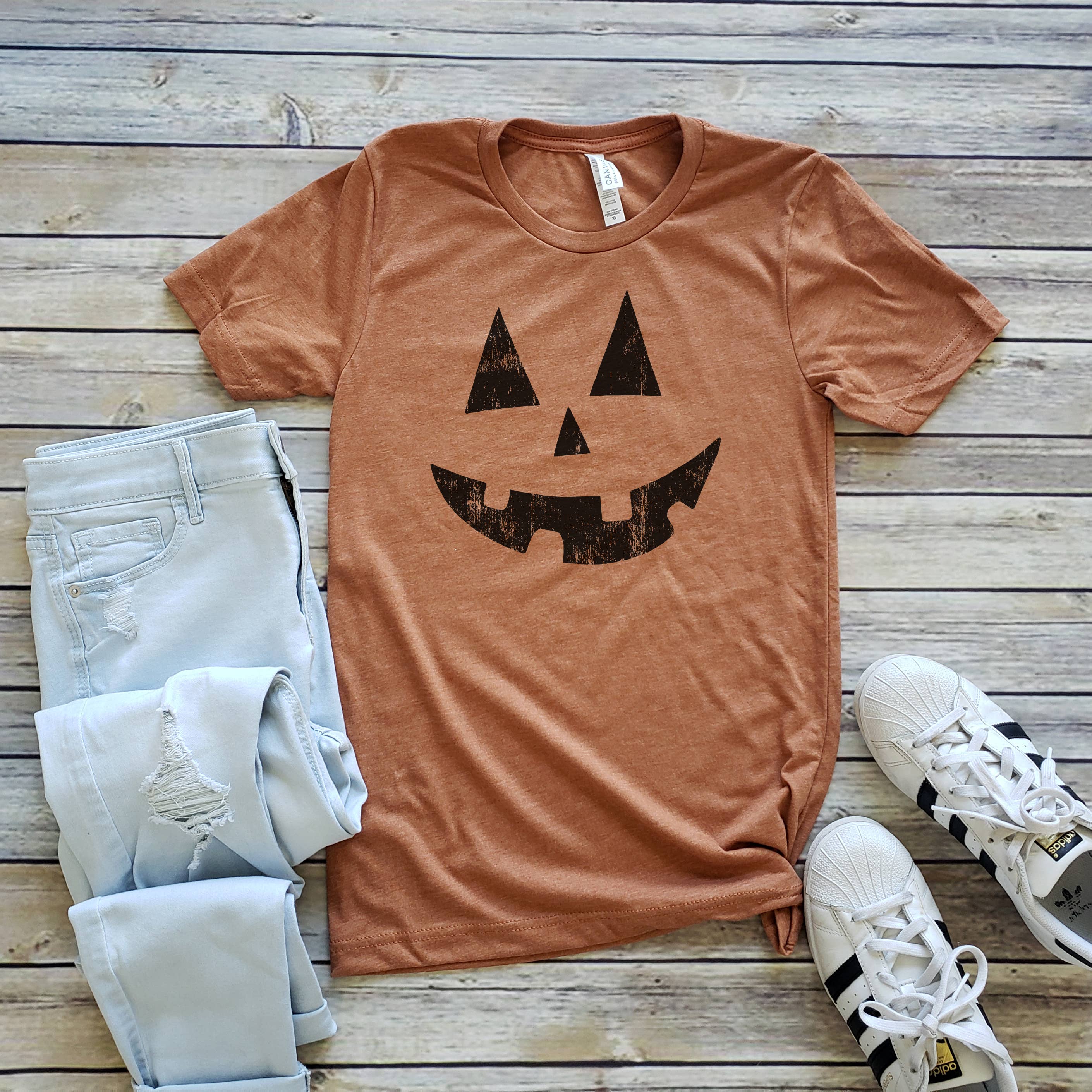 Jack O Lantern Tee | Halloween | Sizes XS-2XL Hoodie, Sweatshirt | PodTeesHub.com