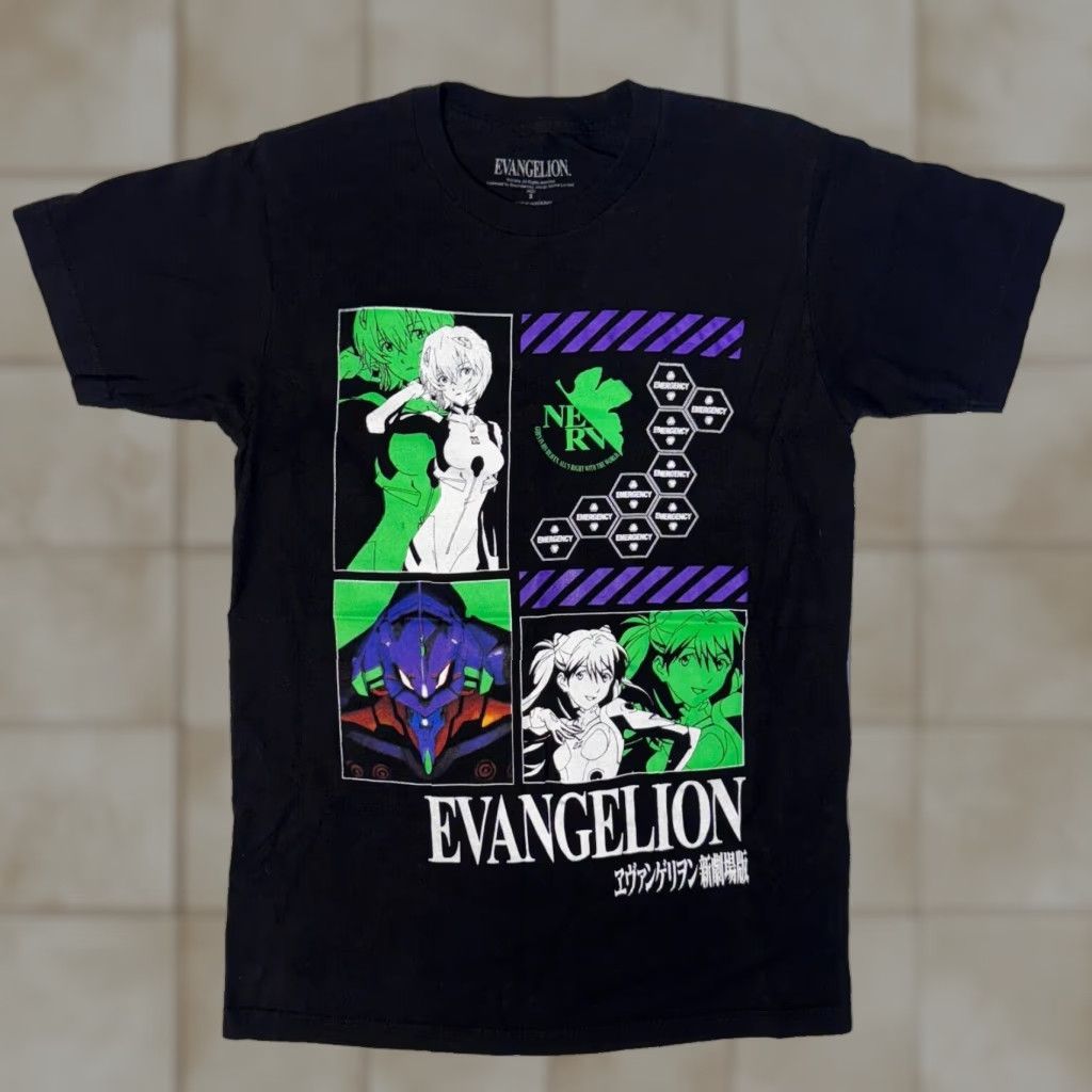Vintage Evangelion Rei Ayanami Unit 00 Eva 00 Mecha Anime Black T Shirt S Hoodie, Sweatshirt | PodTeesHub.com