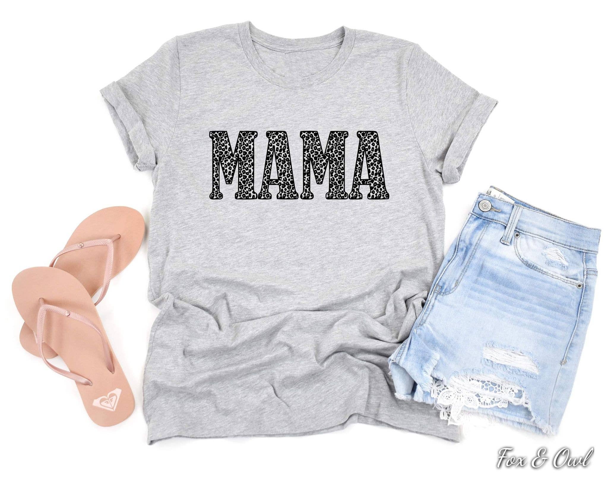 New Leopard Mama Grey Trendy Summer Graphic Tee Free Ship Hoodie, Sweatshirt | PodTeesHub.com
