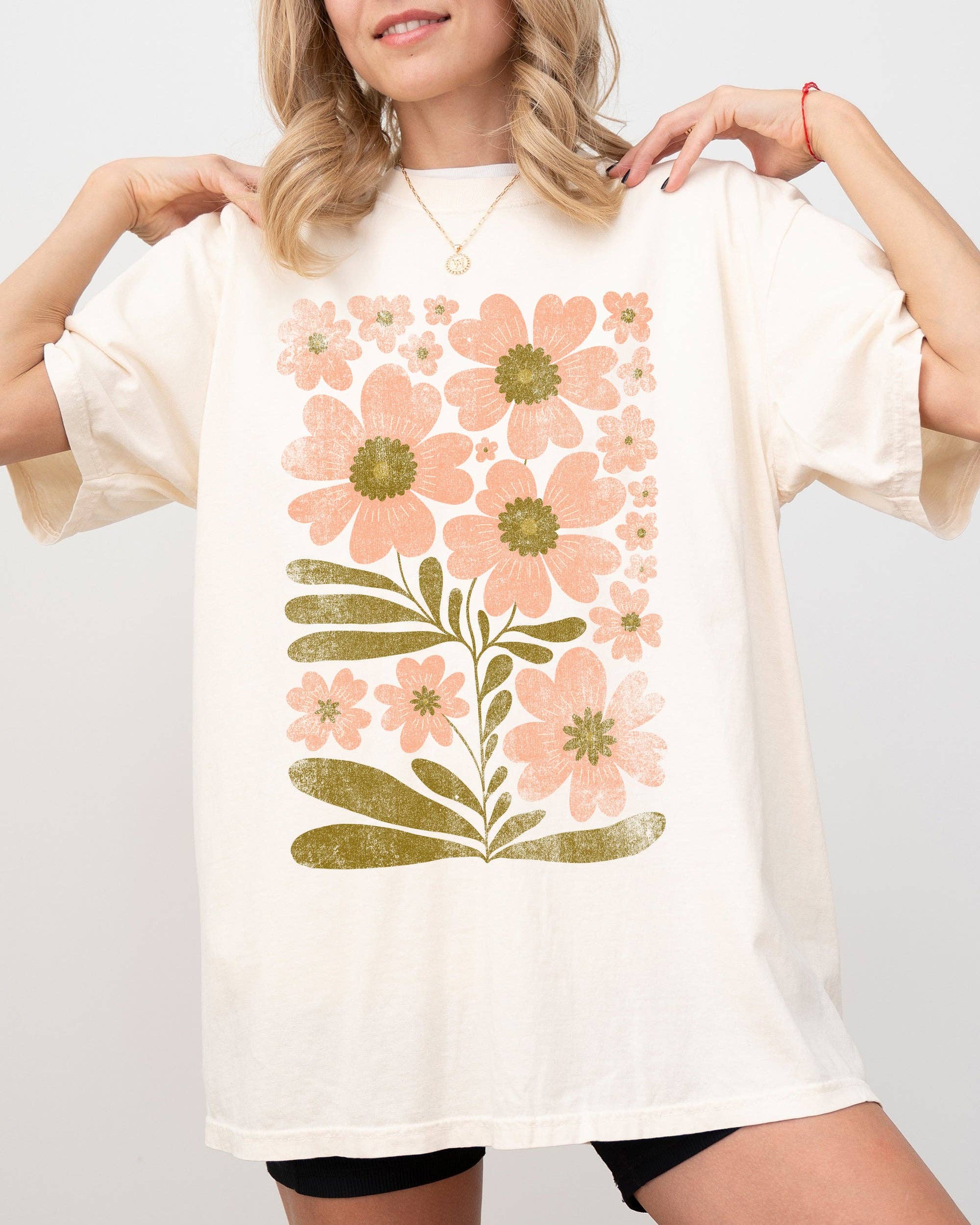 Autumn Folk Art Flowers, Botanical, Halloween, Floral Shirt Hoodie, Sweatshirt | PodTeesHub.com