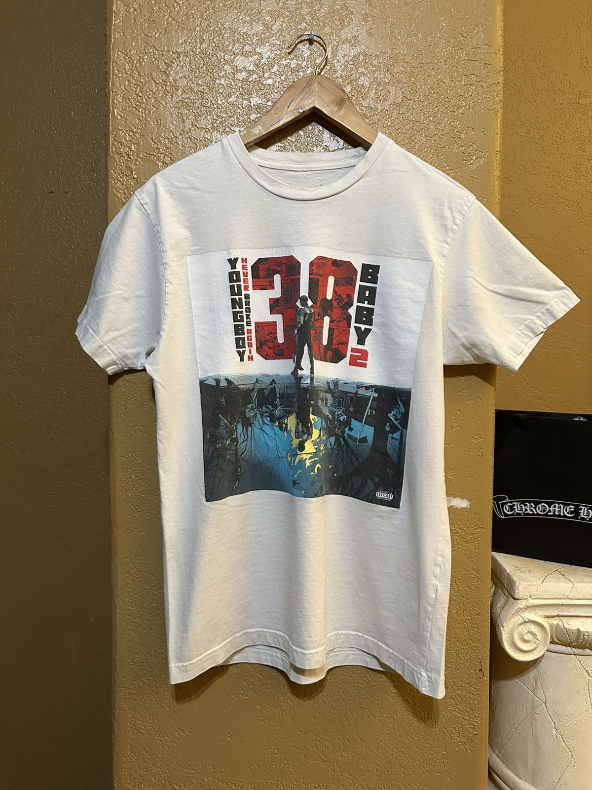 Rap Tees Thrashed Nba Youngboy 38 Baby 2 Tee Shirt Medium Hoodie, Sweatshirt | PodTeesHub.com