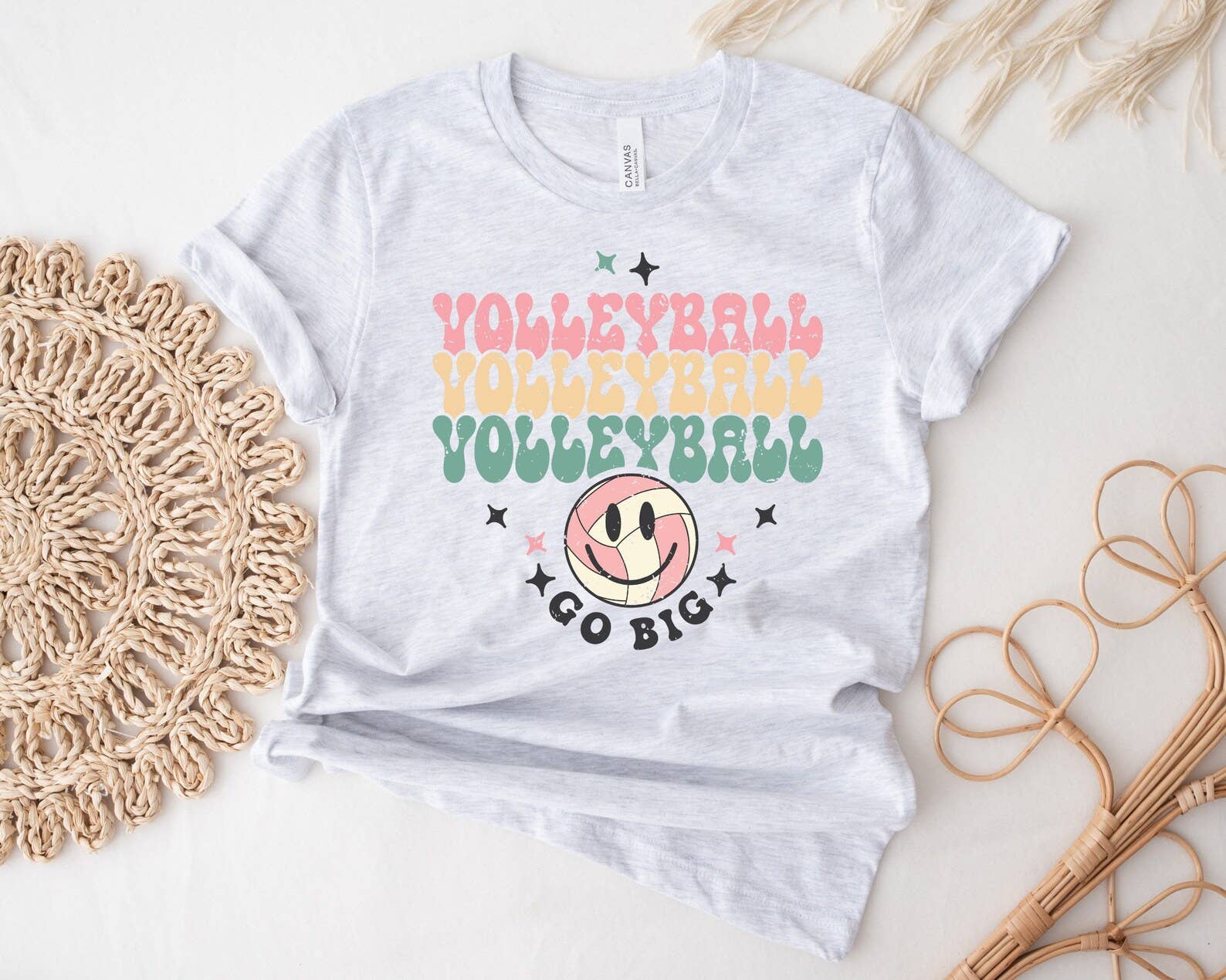 Retro Volleyball Go Big T-Shirt Hoodie, Sweatshirt | PodTeesHub.com