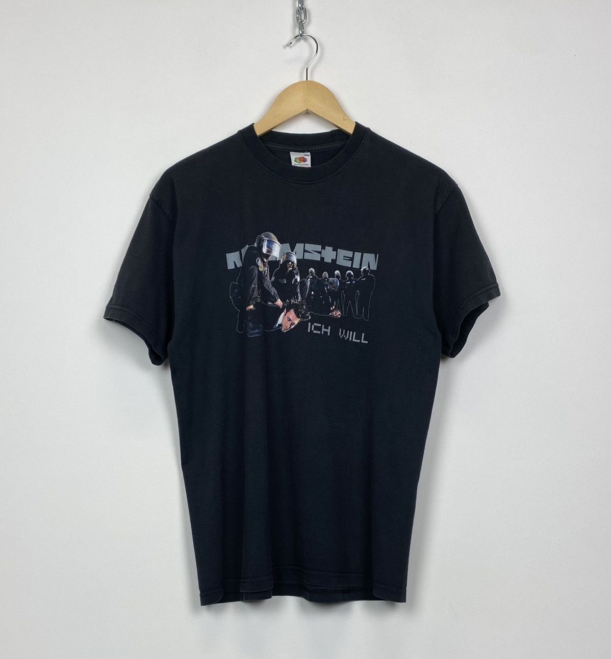 Band Tees Vintage Rammstein Ich Will Rock Band T Shirt Size M Black Hoodie, Sweatshirt | PodTeesHub.com