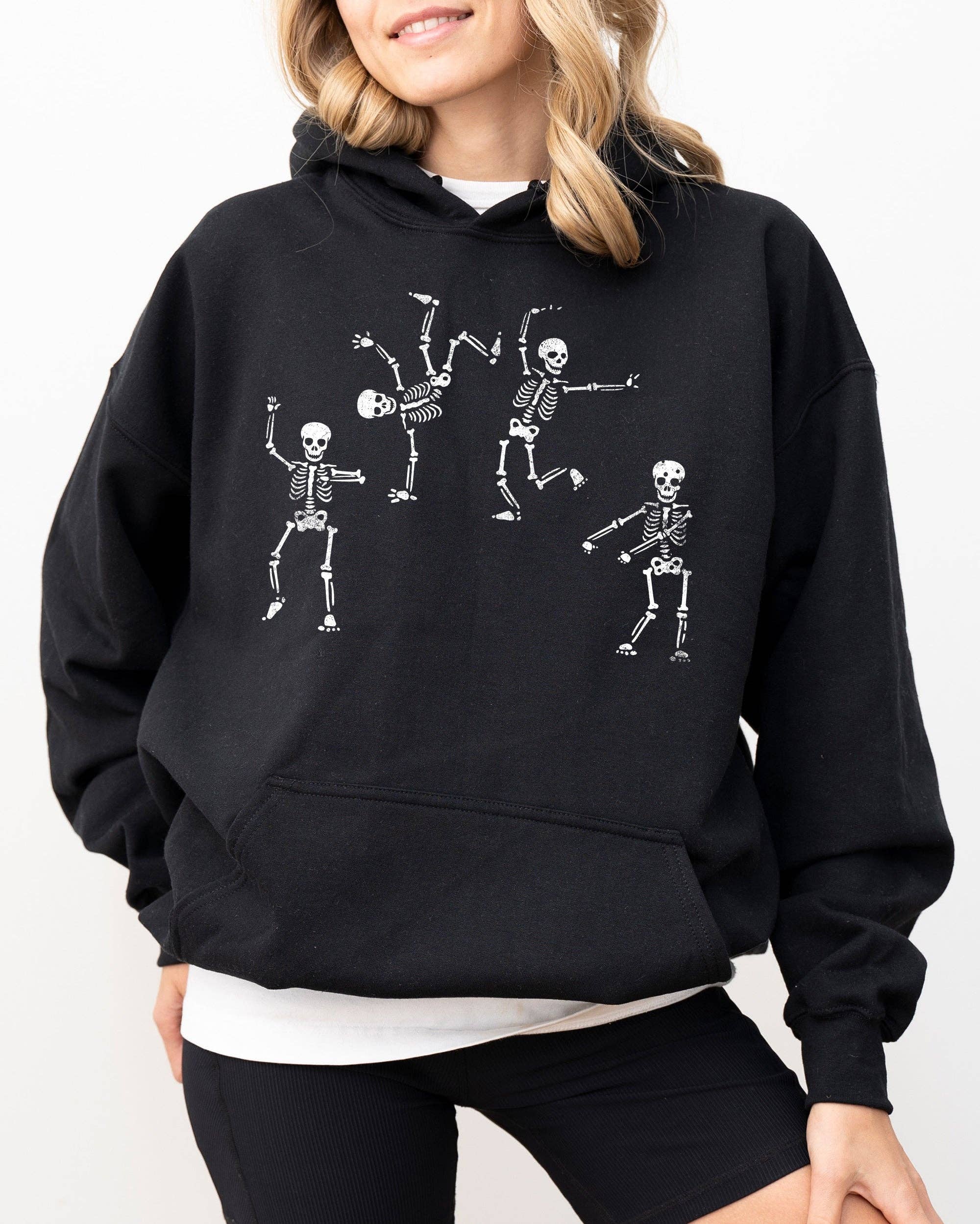 Funny Dancing Skeletons, Funny Spooky Halloween Hoodie T-Shirts, Sweatshirt | PodTeesHub.com