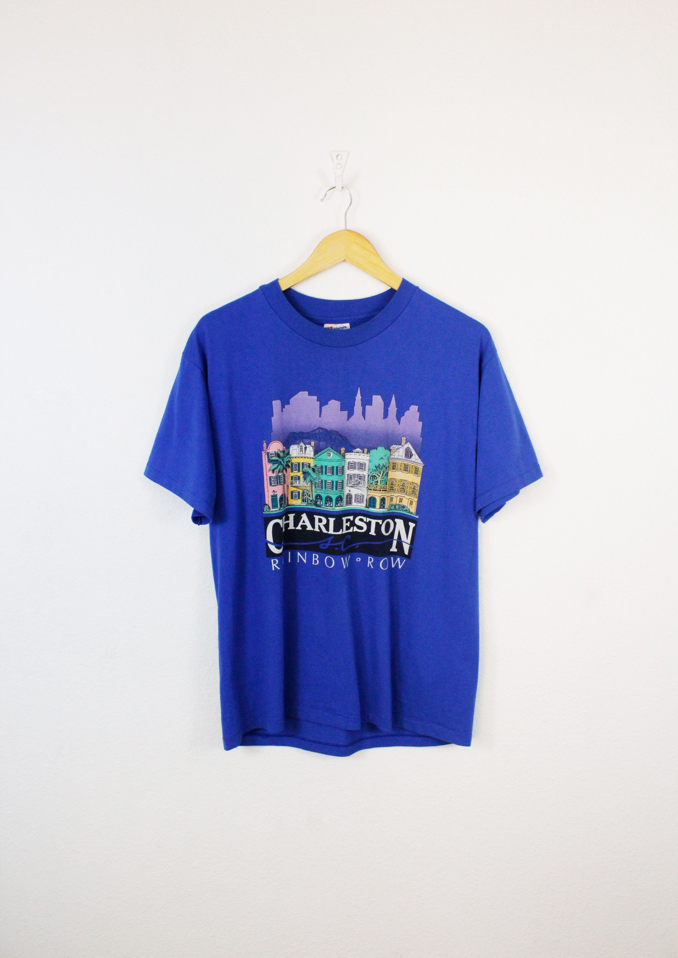 Vintage 1988 Charleston Rainbow Row Graphic Tee 80s Hoodie, Sweatshirt | PodTeesHub.com