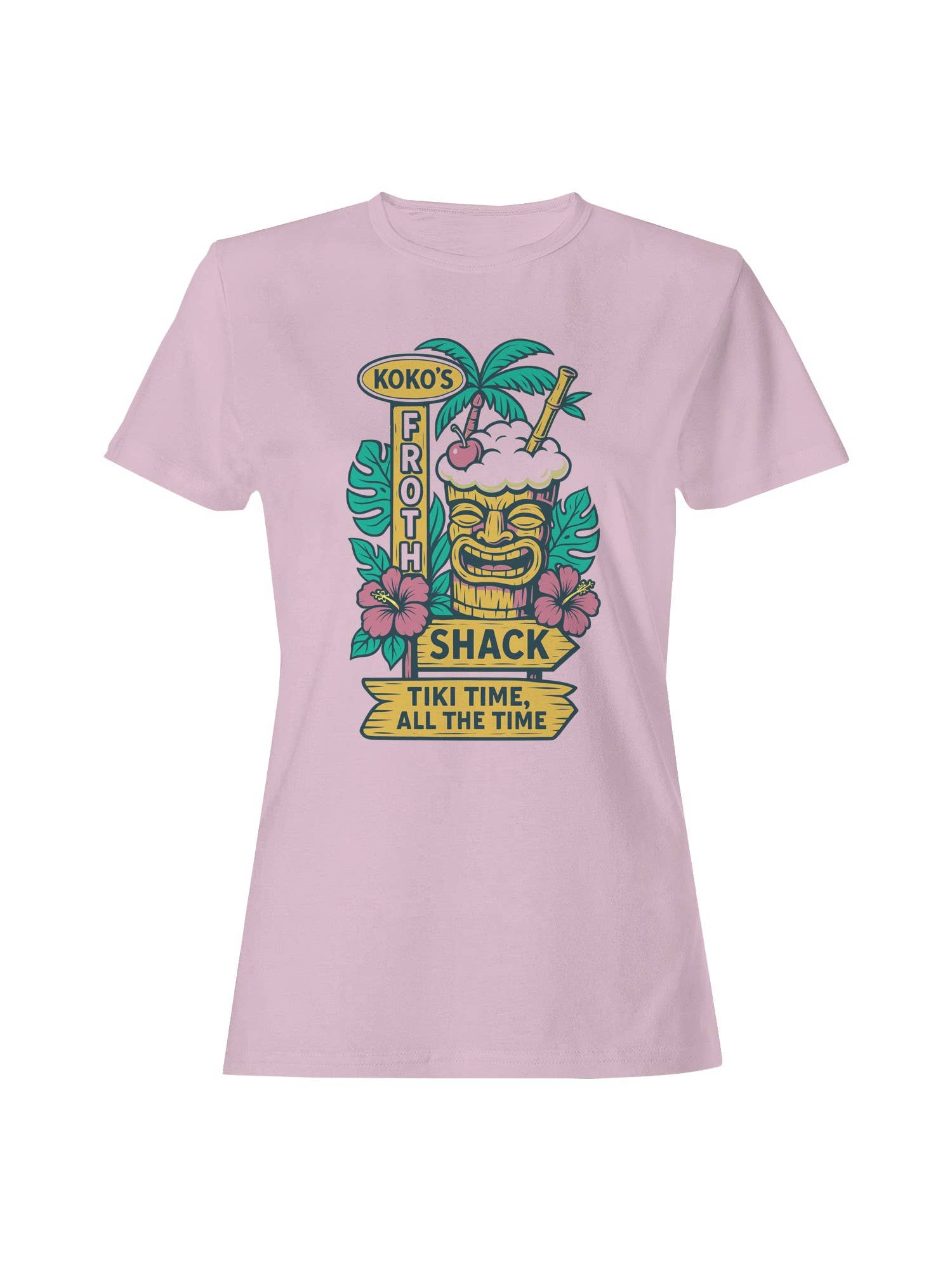 Koko's Froth Shack Tiki Design Women's T-Shirt Hoodie, Sweatshirt | PodTeesHub.com