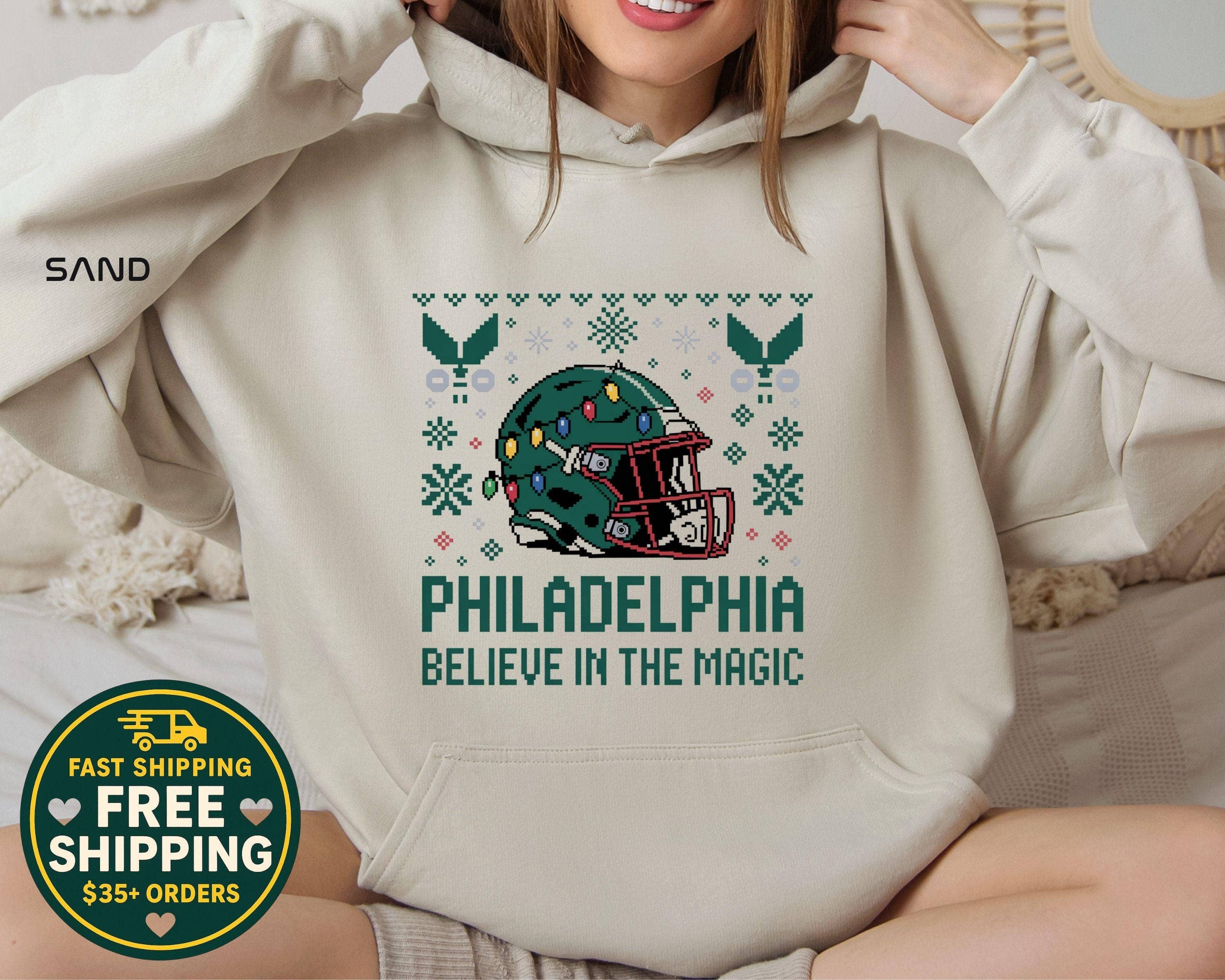 Philadelphia Football Ugly Christmas Family Sweatshirt T-Shirts, Hoodie | PodTeesHub.com
