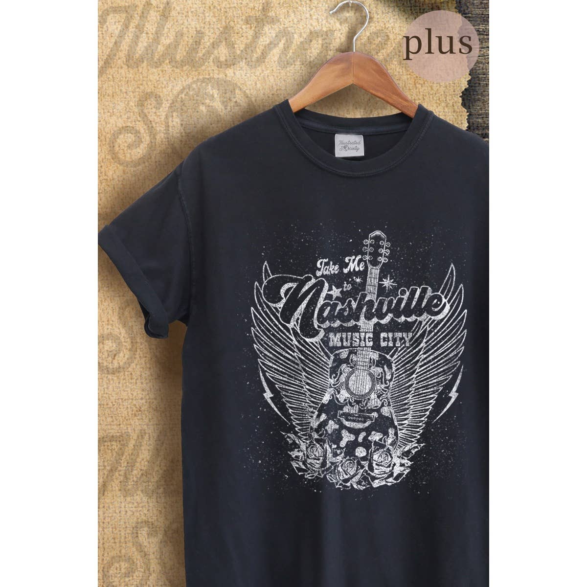 Take Me To Nashville  Vintage Graphic  Tee  Plus Hoodie, Sweatshirt | PodTeesHub.com