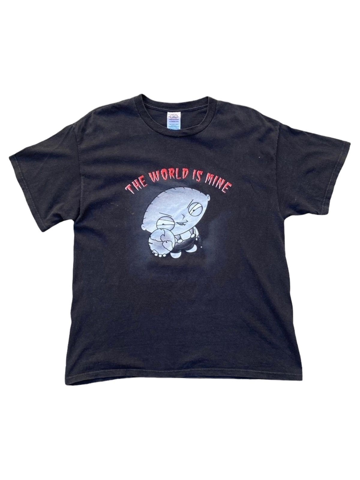 Vintage 90s Family Guy Stewie Griffen The World Is Mine N T-Shirts, Hoodie, Sweatshirt | PodTeesHub.com