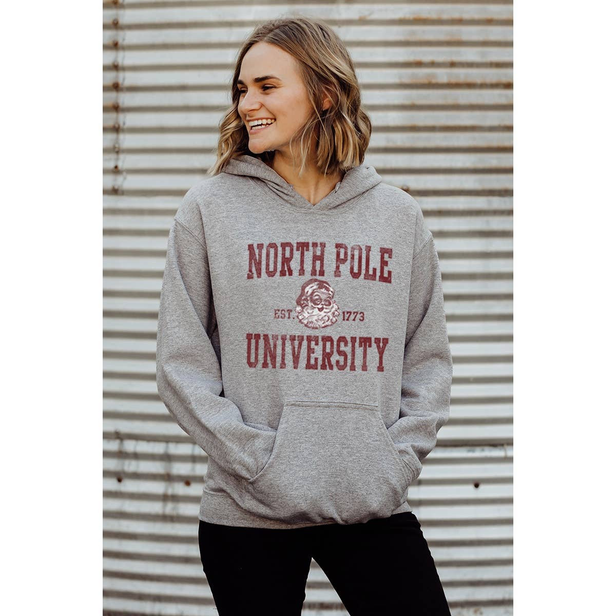 Northpole University Vitage  Graphic  Hoodie Sweatshirts T-Shirts | PodTeesHub.com