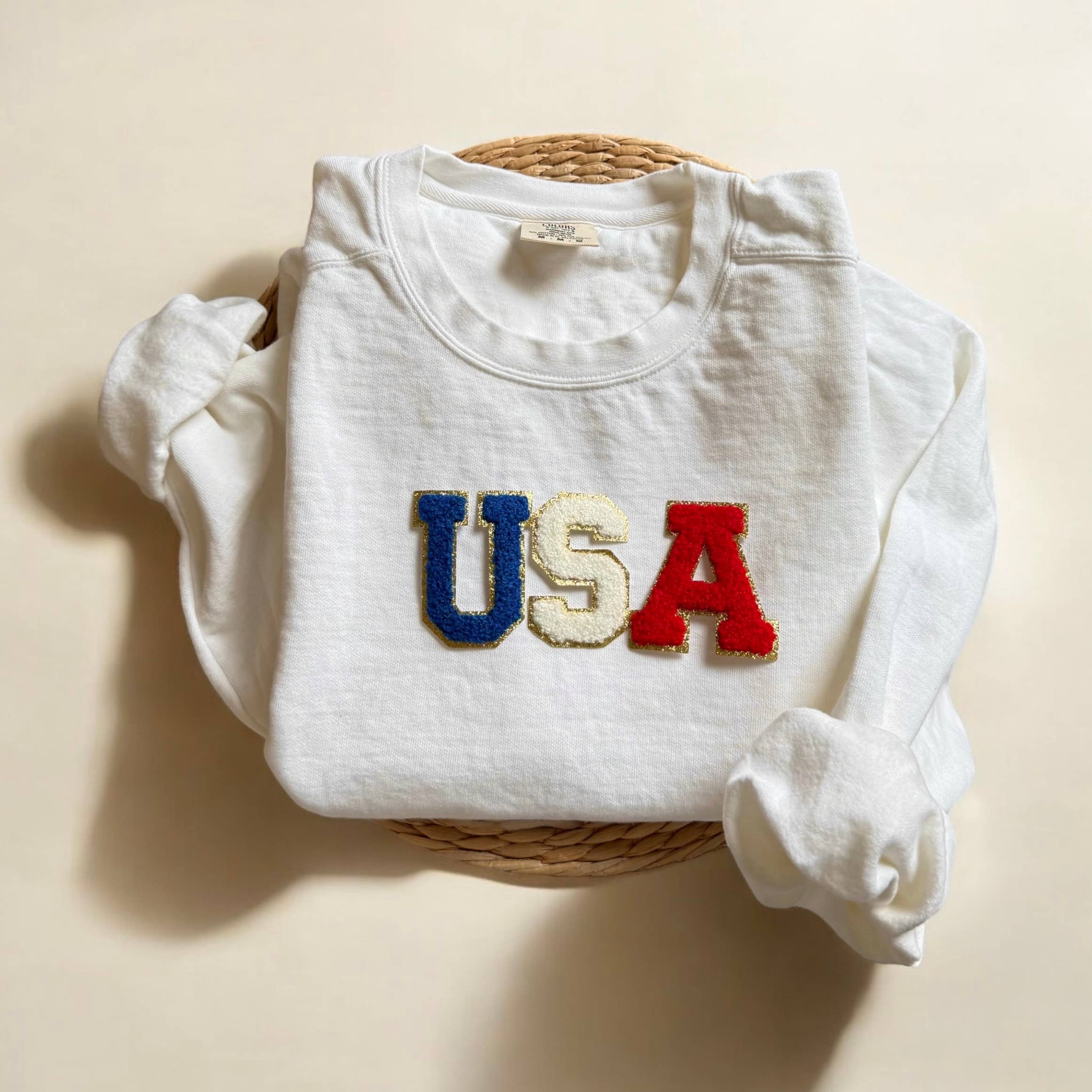 Comfort Colors USA Sweatshirt, 4th of July Apparel T-Shirts, Hoodie | PodTeesHub.com