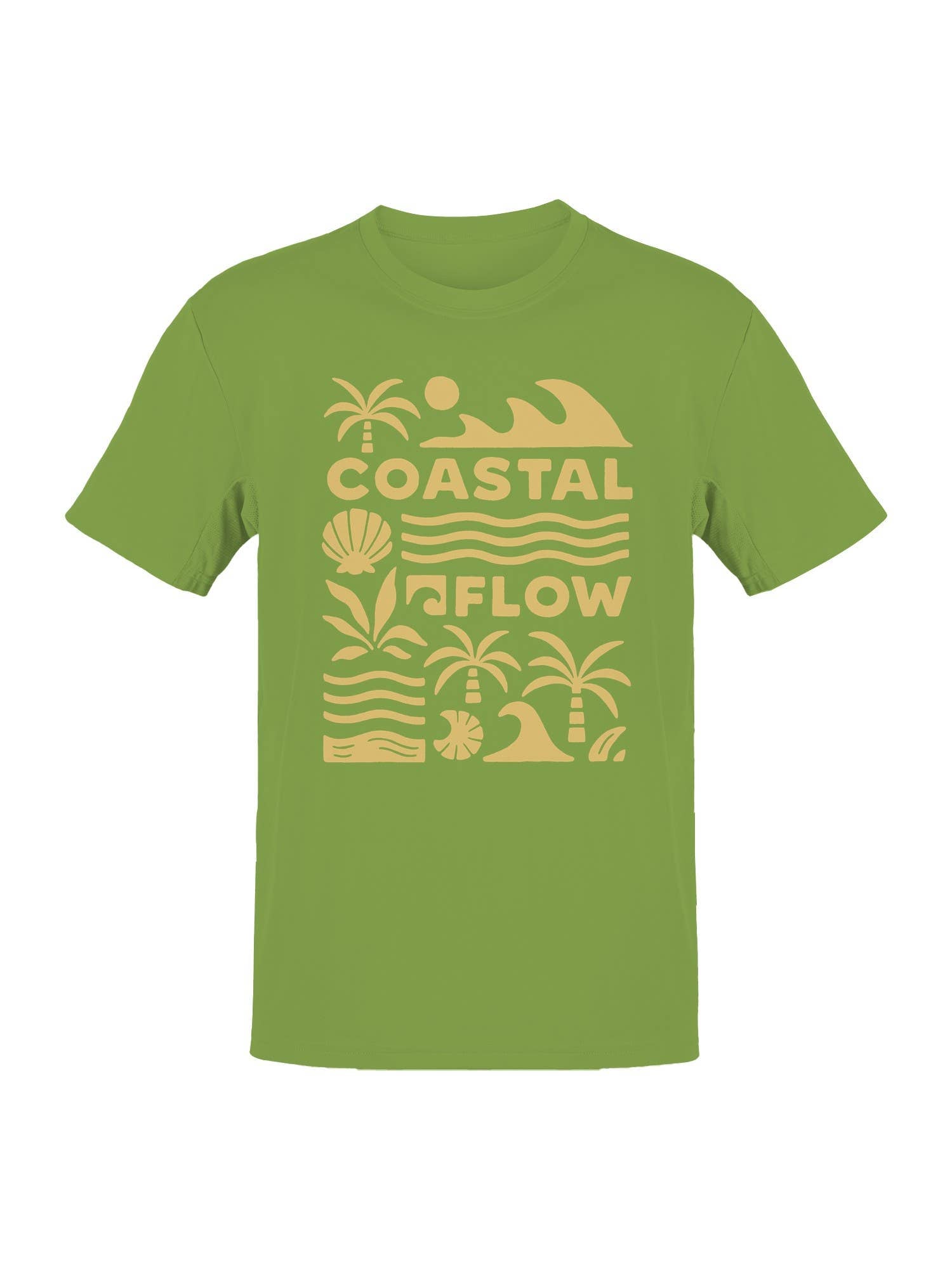 Coastal Flow Tropical Vibes Men's T-Shirt Hoodie, Sweatshirt | PodTeesHub.com
