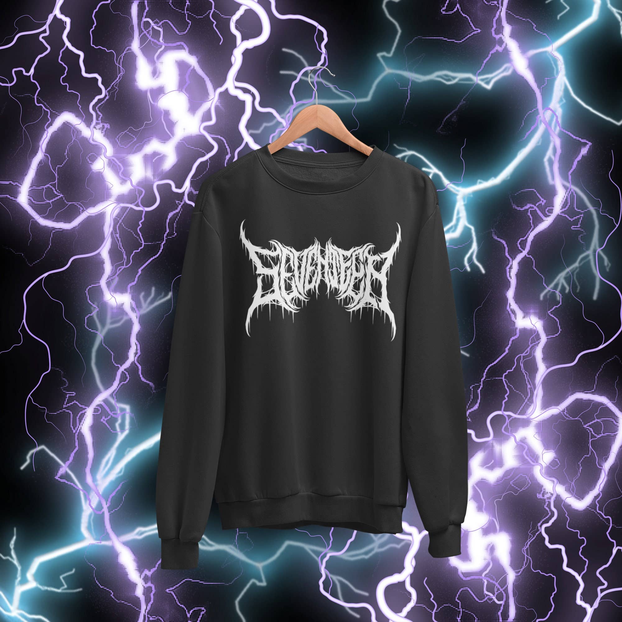 Heavy Metal Text Sweatshirt By Sevensweatshirtn Unique Style T-Shirts, Hoodie | PodTeesHub.com