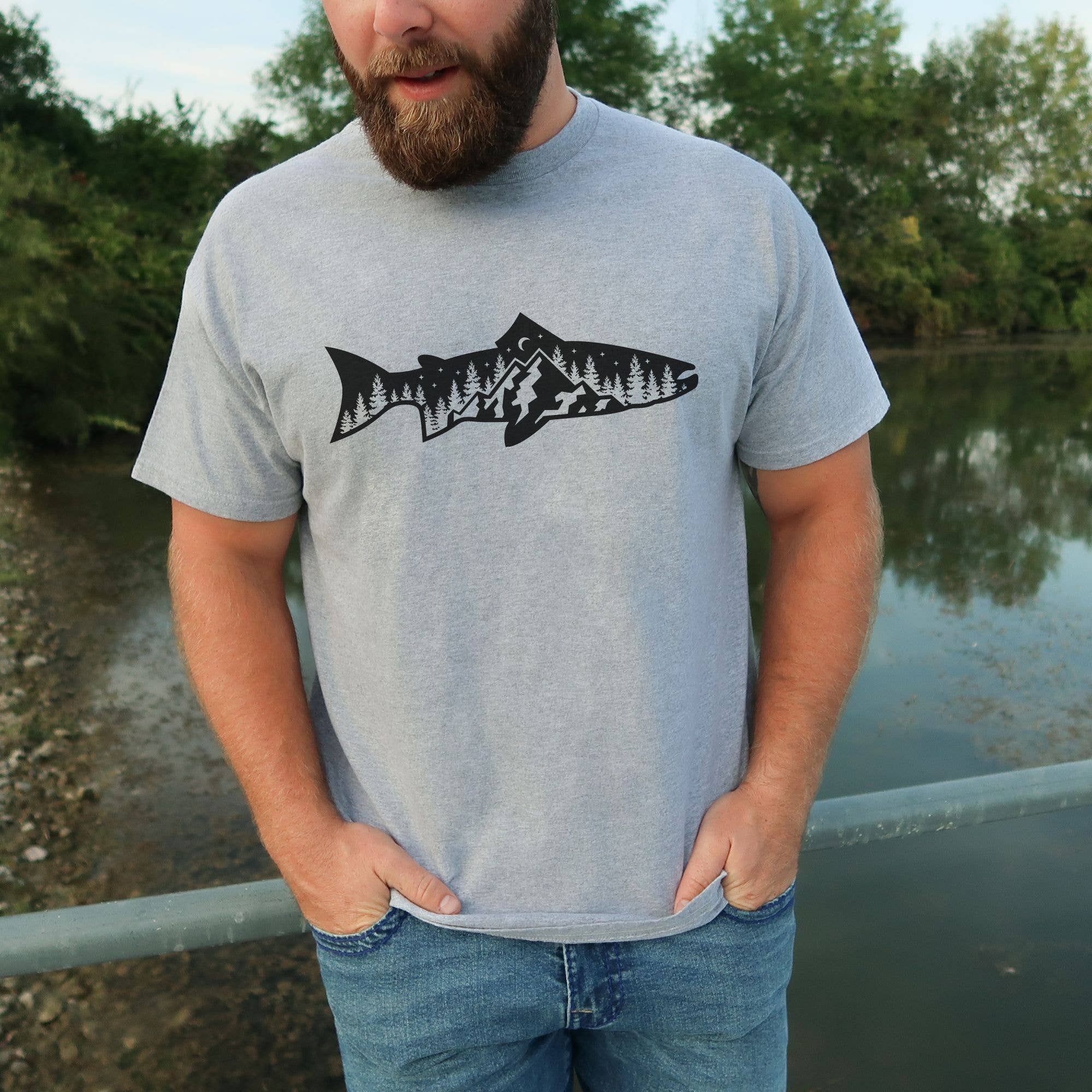 Trout Graphic Tee For Fisherman
Trout Fishing Nature 275 Hoodie, Sweatshirt | PodTeesHub.com