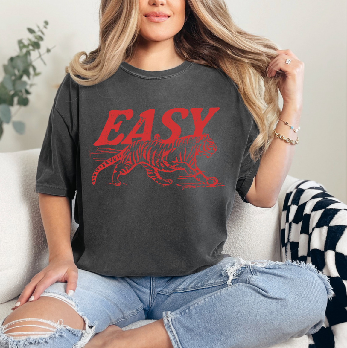 Easy Tiger Comfort Color Tee Hoodie, Sweatshirt | PodTeesHub.com