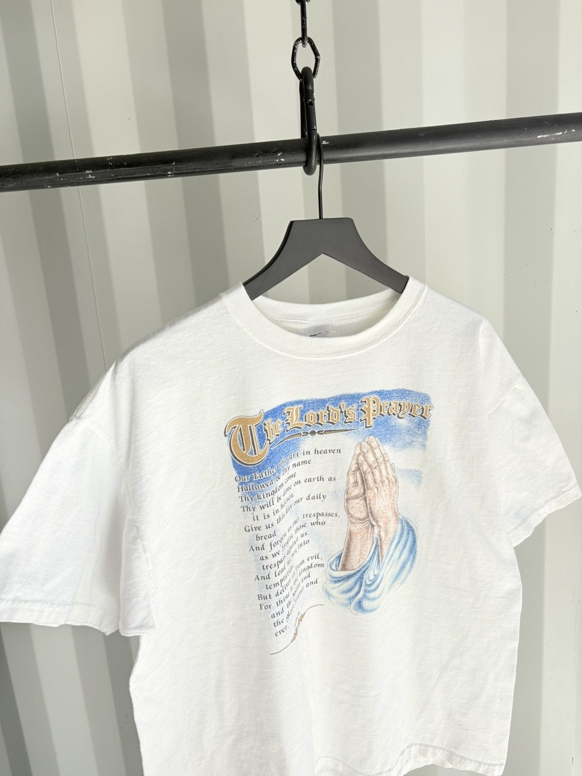 Vintage Thrashed Lords Prayer Shirt Faded Distressed Erd Band Tee Hoodie, Sweatshirt | PodTeesHub.com
