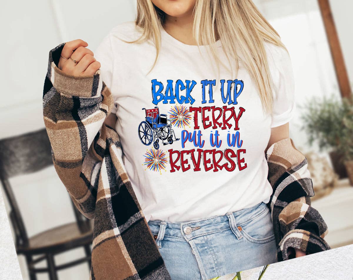 Back It Up Terry - Funny Fireworks July 4th Meme T-Shirt Hoodie, Sweatshirt | PodTeesHub.com