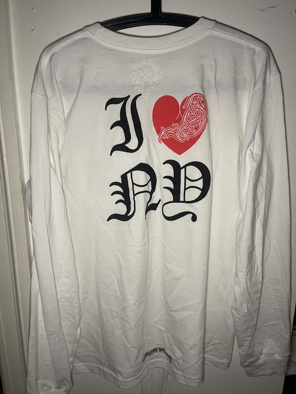 Hearts Chrome Hearts Long Sleeve I Love Nyc T-Shirts, Hoodie, Sweatshirt | PodTeesHub.com
