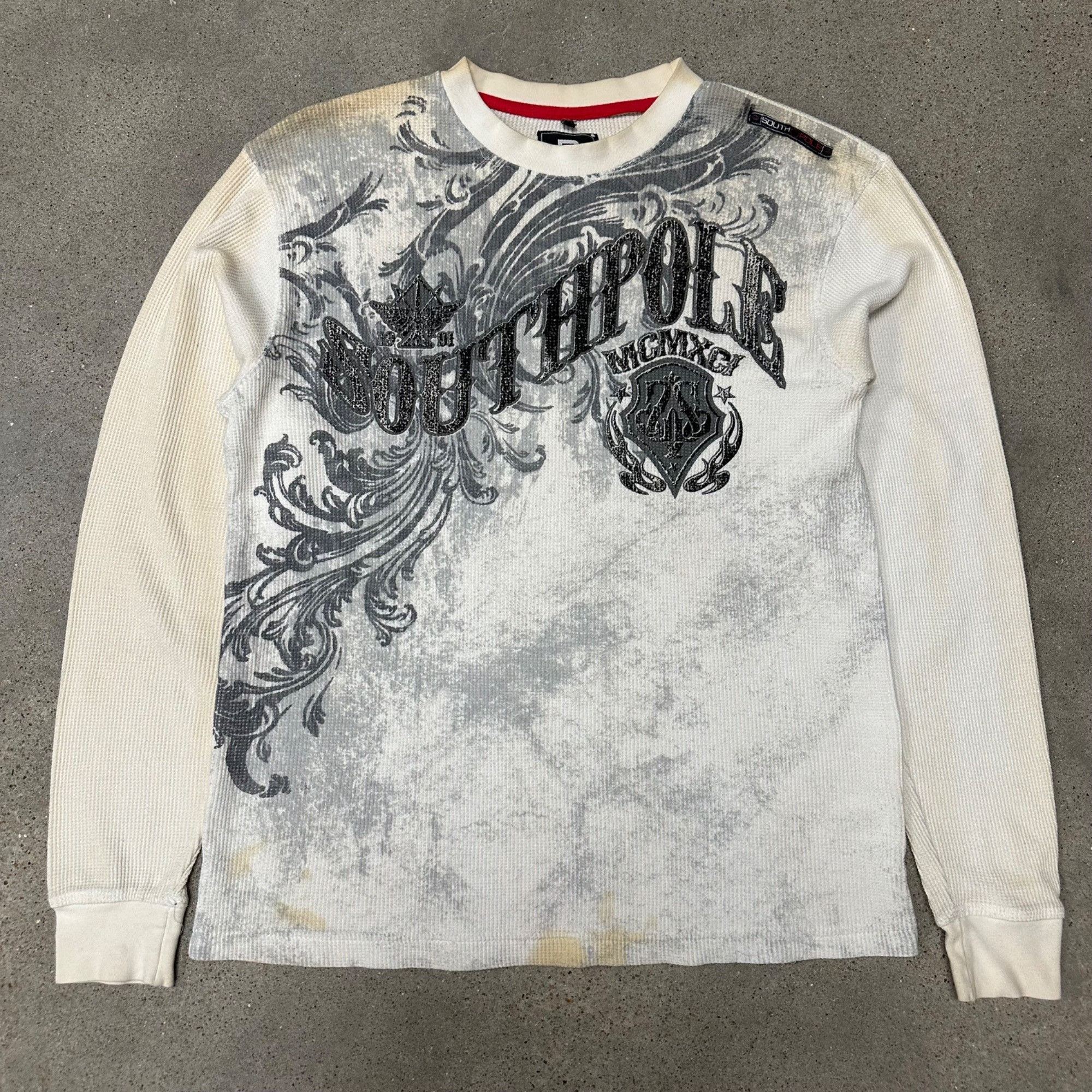 Vintage Southpole Thermal Longsleeve Shirt Hoodie, Sweatshirt | PodTeesHub.com