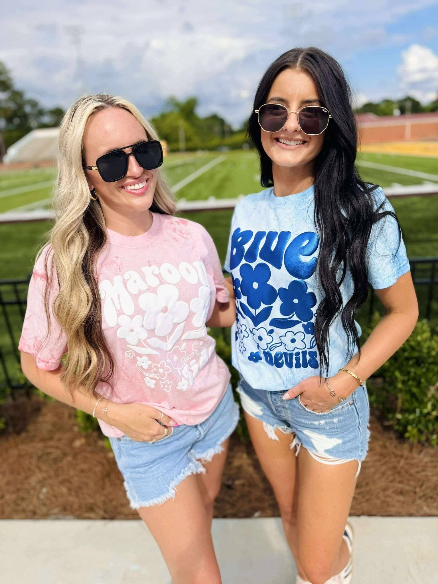 Custom Floral Collage School Mascot Graphic Tee Hoodie, Sweatshirt | PodTeesHub.com