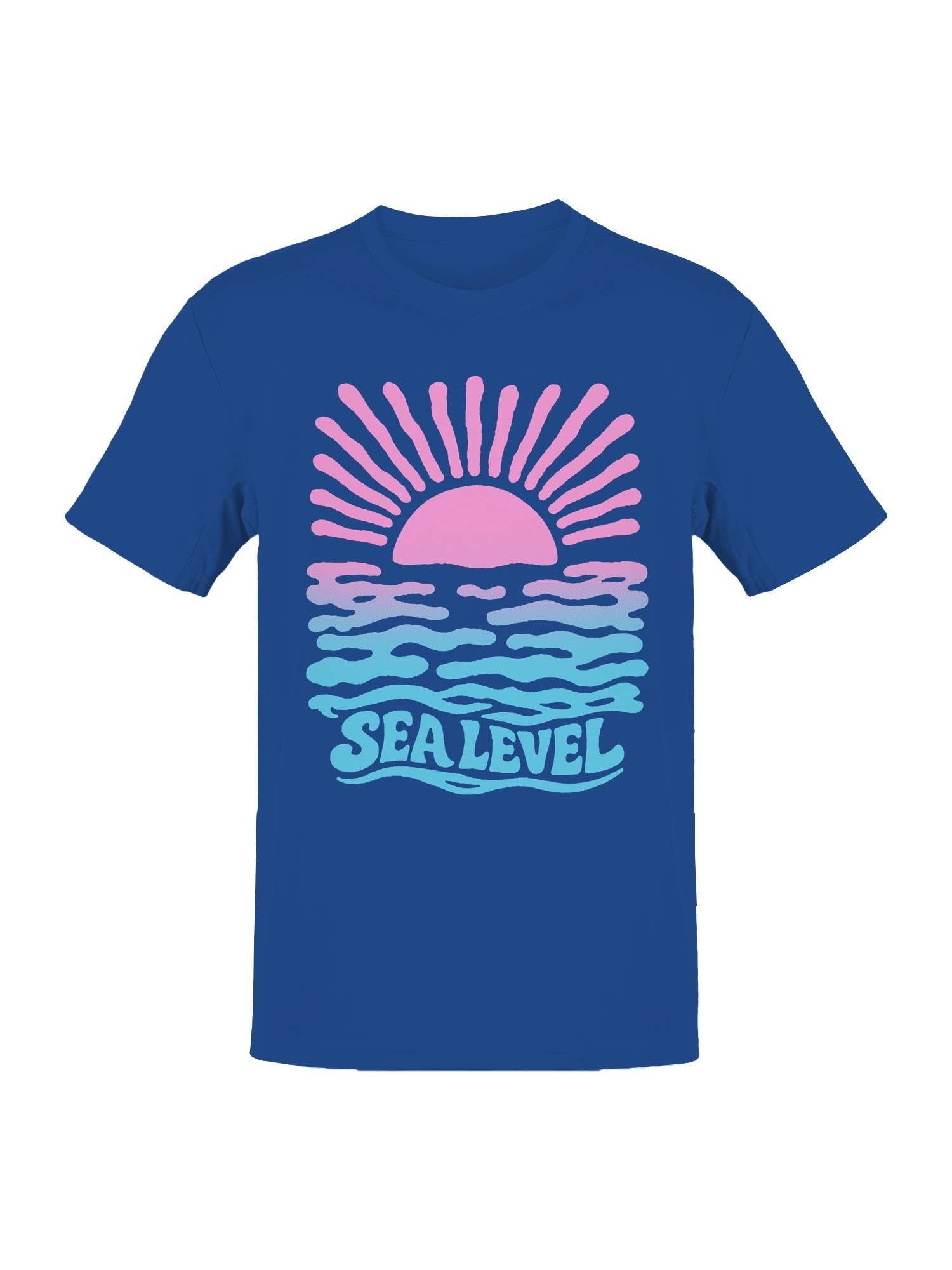 Retro Sea Level Sunset Design Men's T-Shirt Hoodie, Sweatshirt | PodTeesHub.com