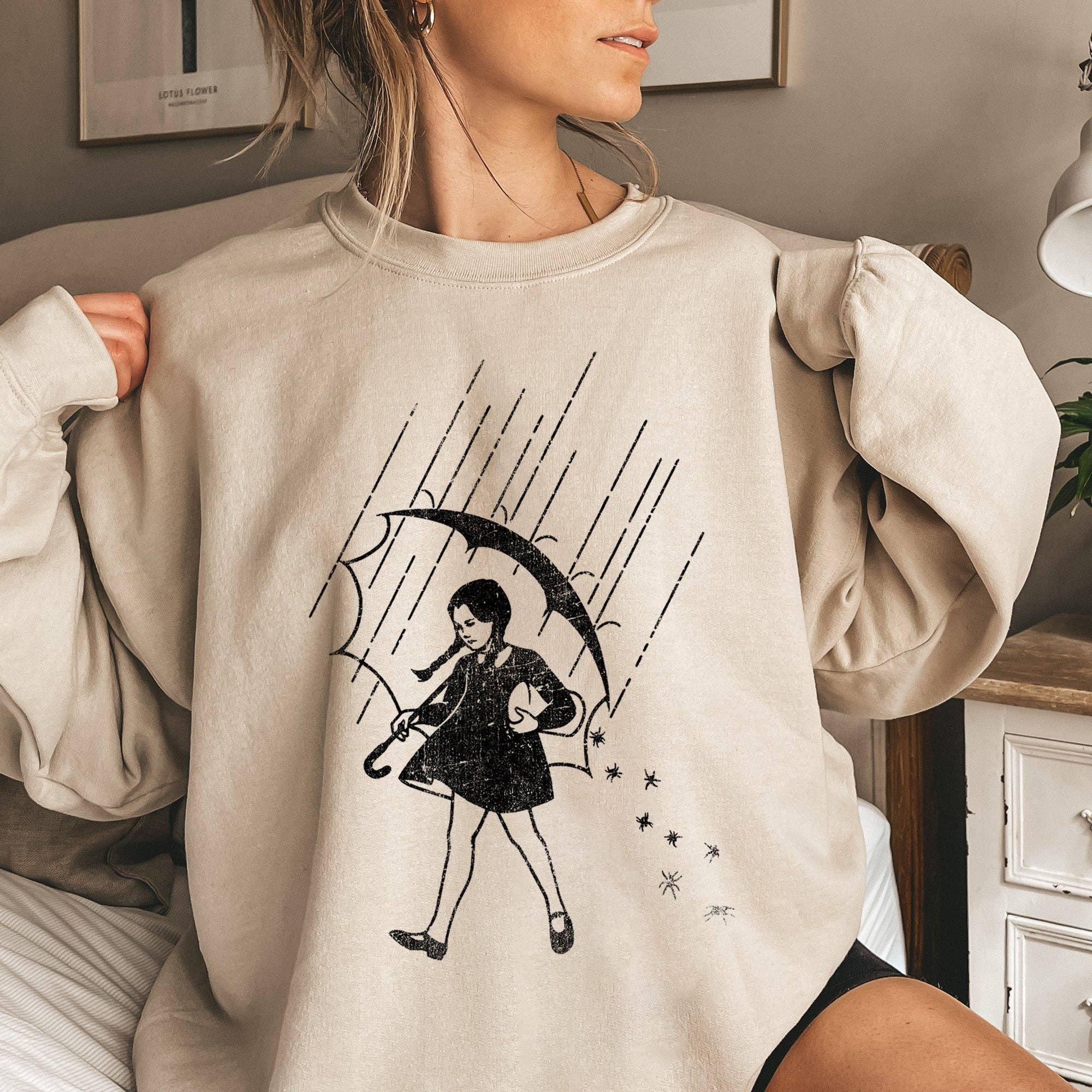 Wednesday Salty Halloween Vintage Sweatshirt T-Shirts, Hoodie | PodTeesHub.com