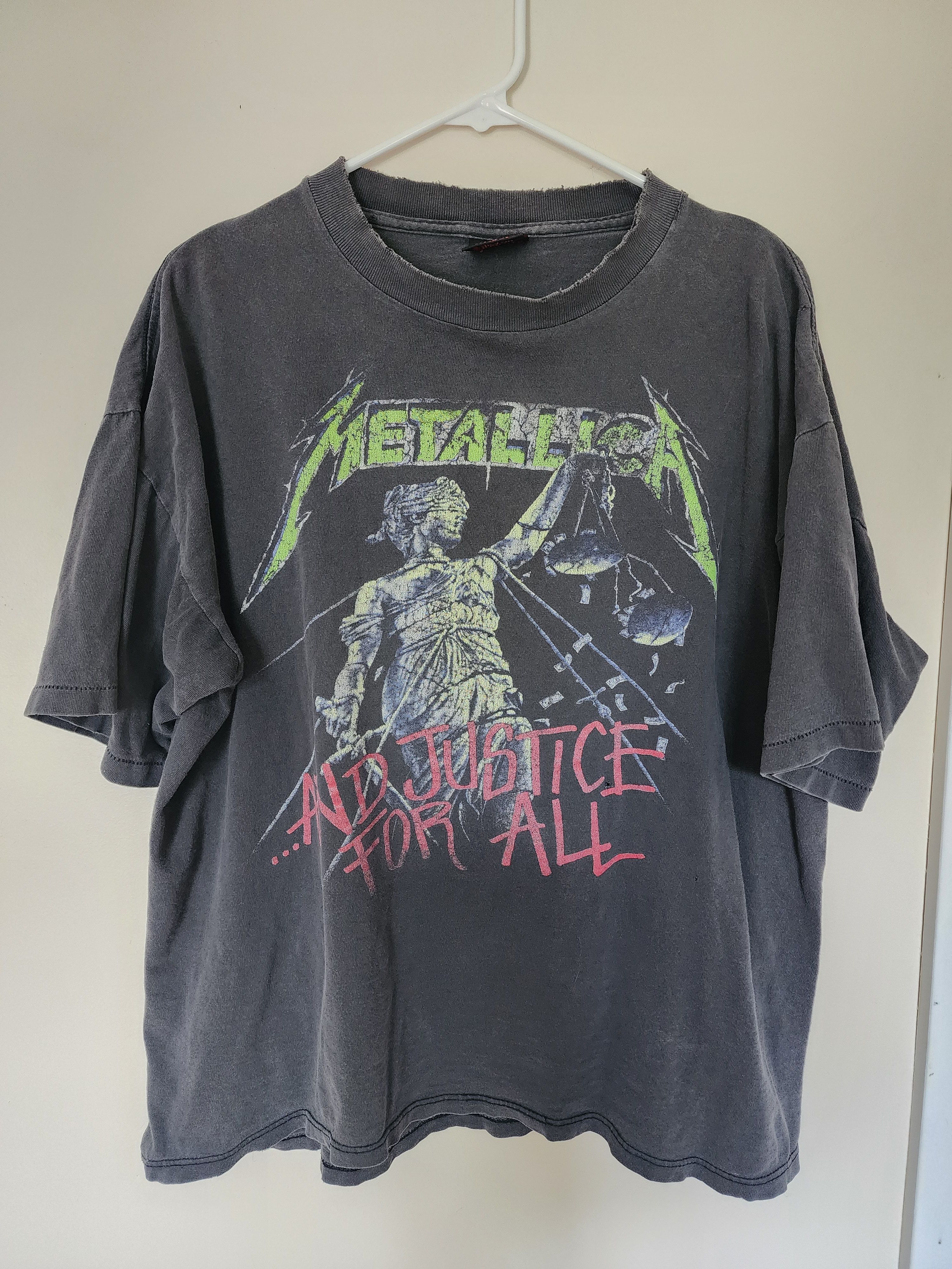 Vintage 1991 Metallica And Justice For All Tee Hoodie, Sweatshirt | PodTeesHub.com