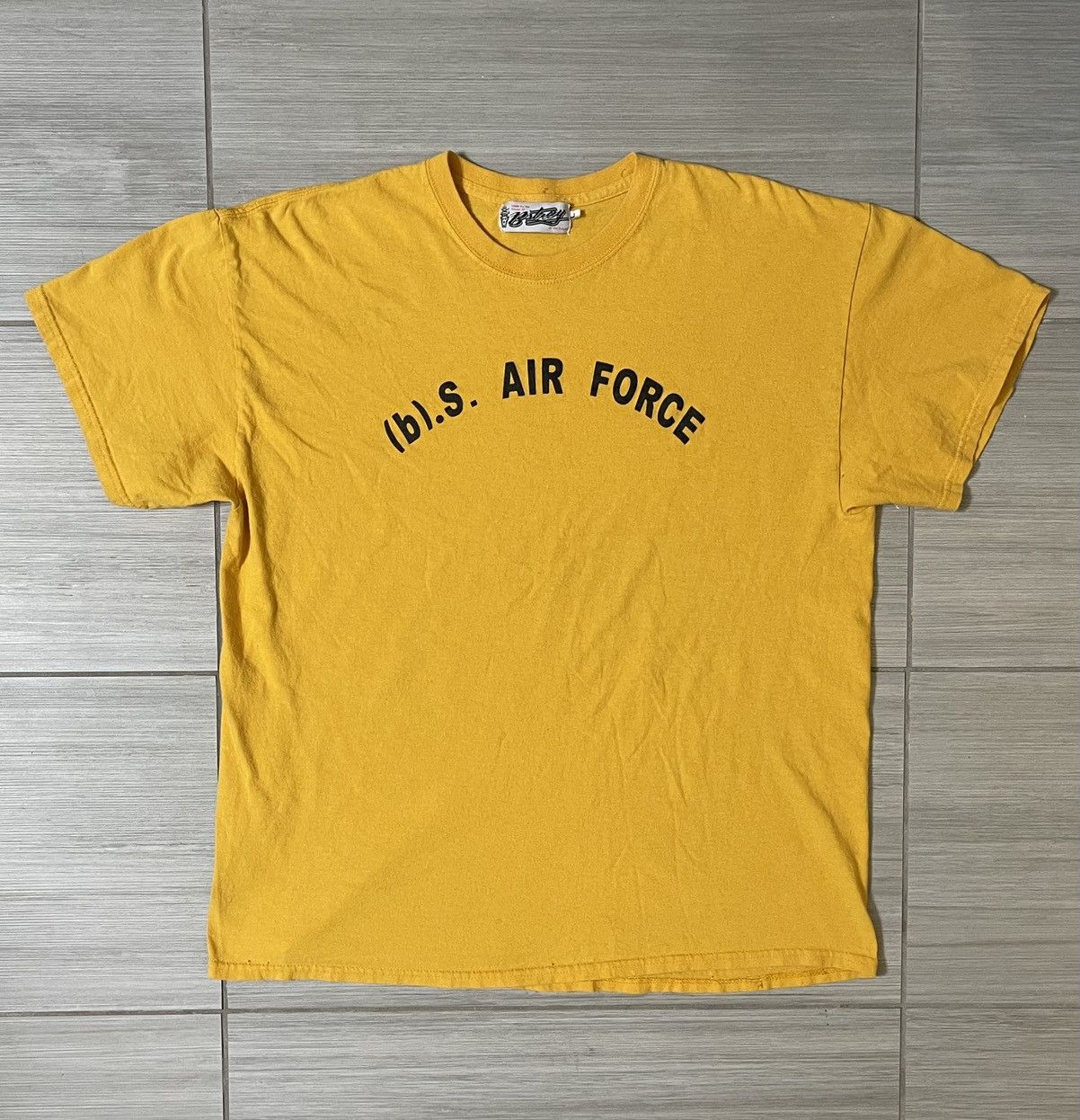B Stroy Bstroy Bs Air Force Yellow Black Arch Logo Graphic Tee Shirt Hoodie, Sweatshirt | PodTeesHub.com