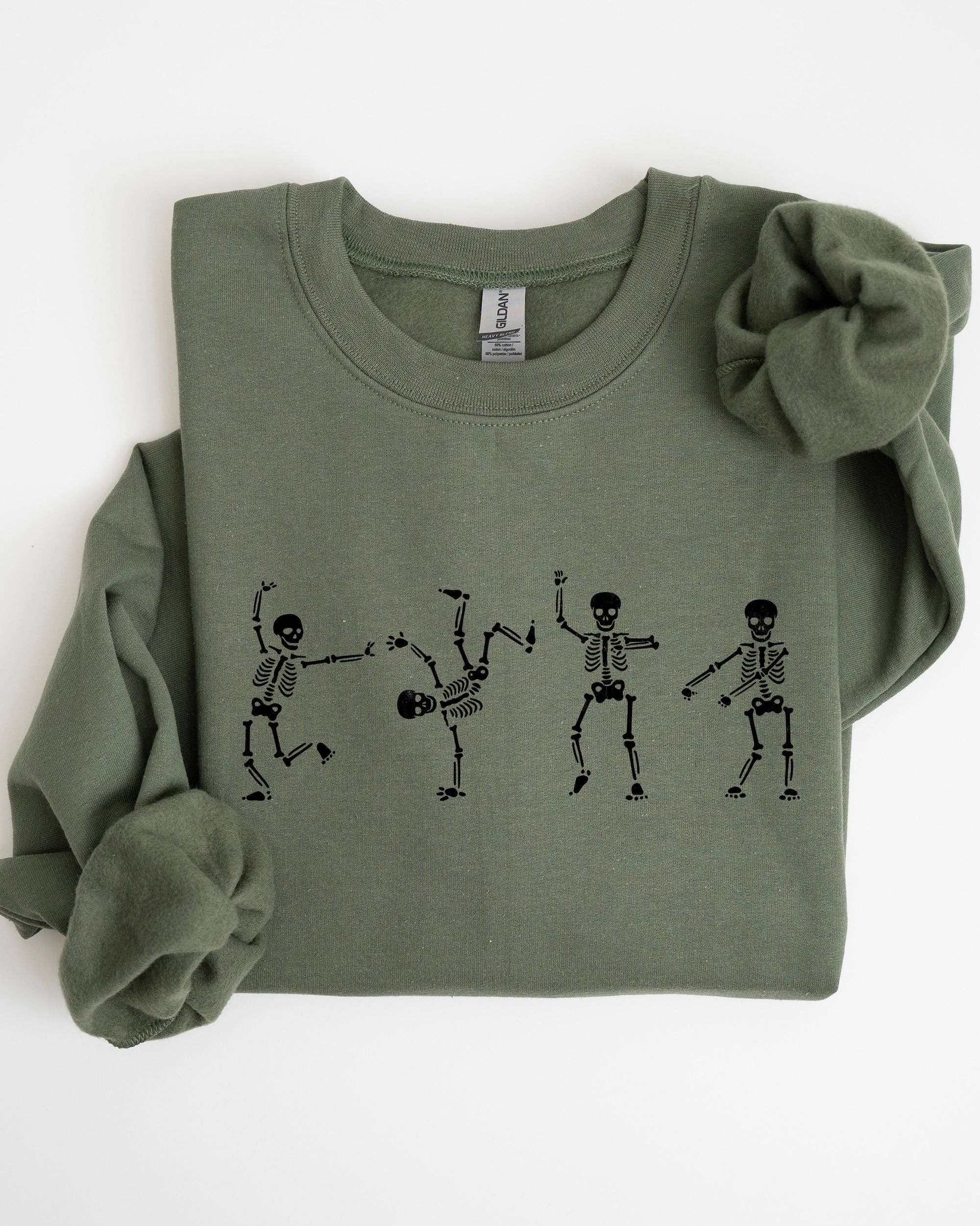 Funny Skeletons, Dance,  Spooky, Halloween Sweatshirt T-Shirts, Hoodie | PodTeesHub.com