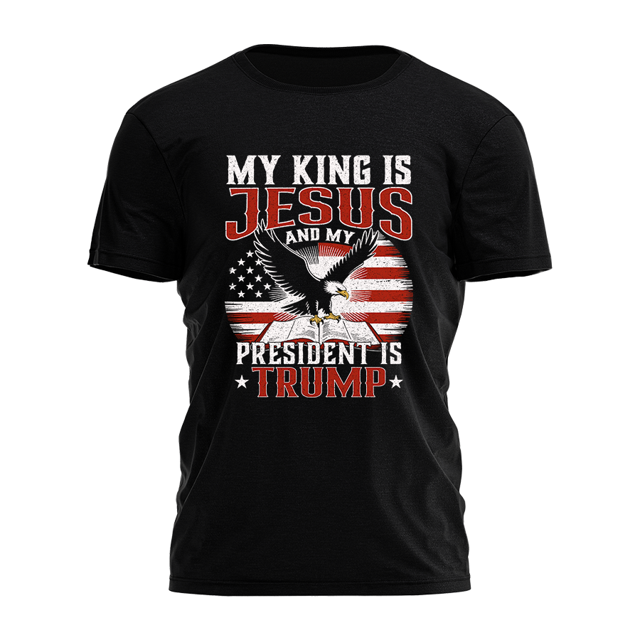 My King Is Jesus Tee - 3900 Hoodie, Sweatshirt | PodTeesHub.com