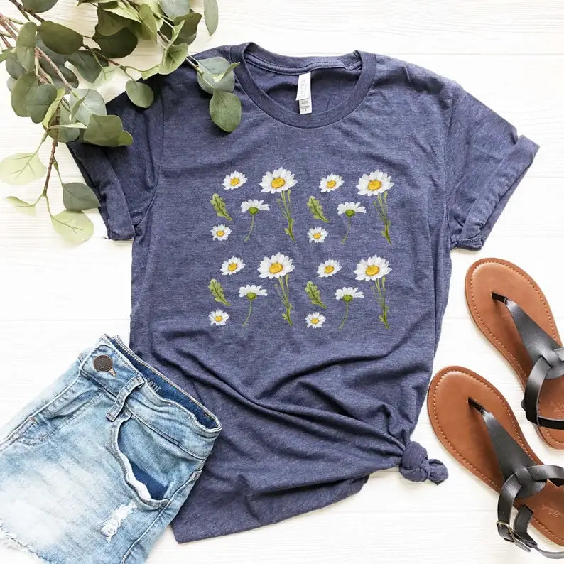 Floral Wildflower T-Shirt Hoodie, Sweatshirt | PodTeesHub.com