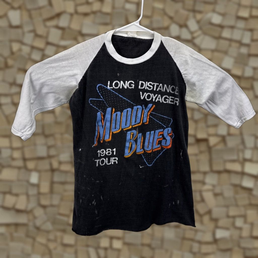 Vintage Moody Blues Shirt Raglan Long Distance Voyager Tour 1980s Concert 80s Rock Men S Mul Hoodie, Sweatshirt