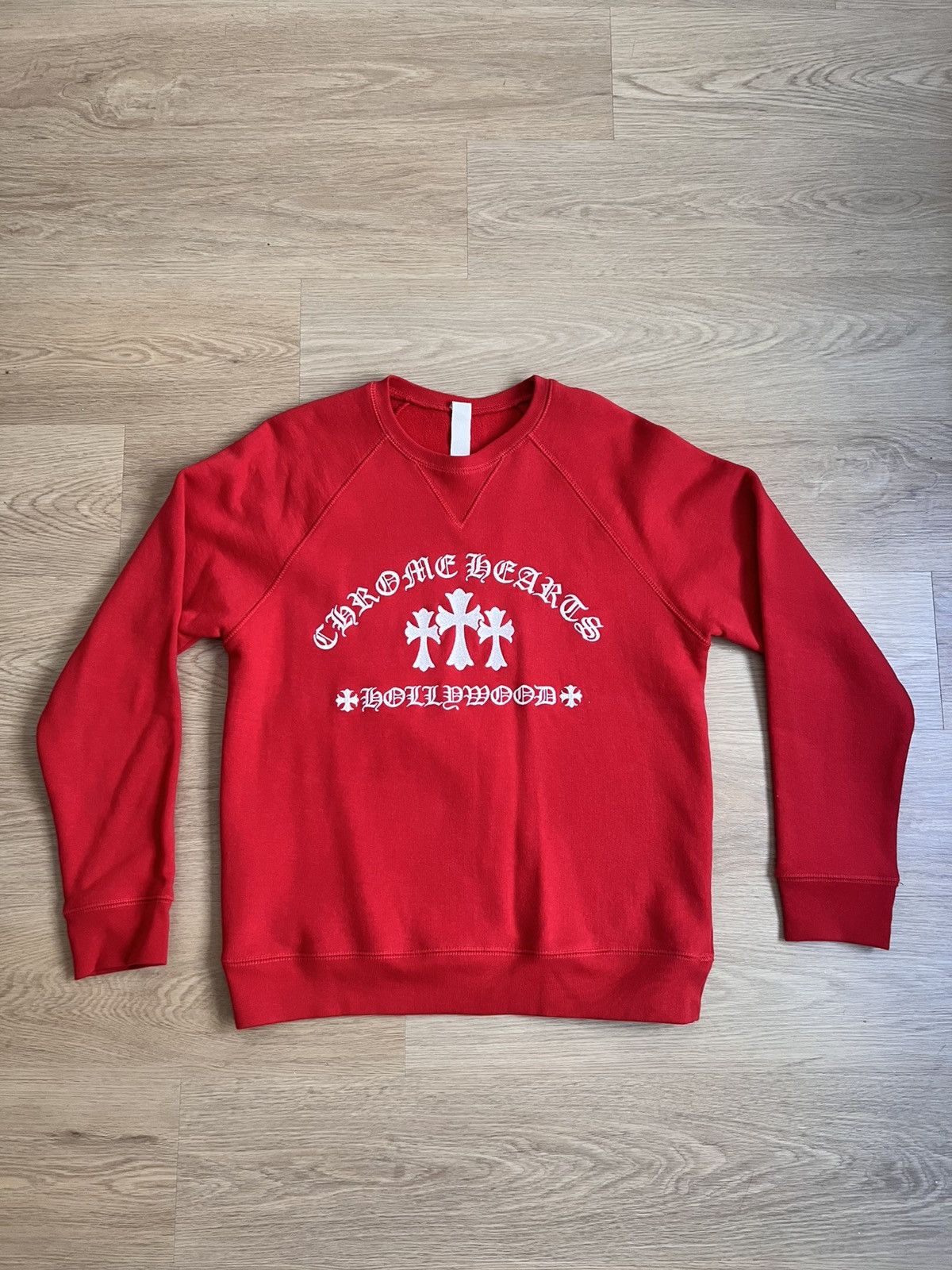 Hearts Red Chrome Hearts Hollywood Crewneck T-Shirts, Hoodie, Sweatshirt | PodTeesHub.com