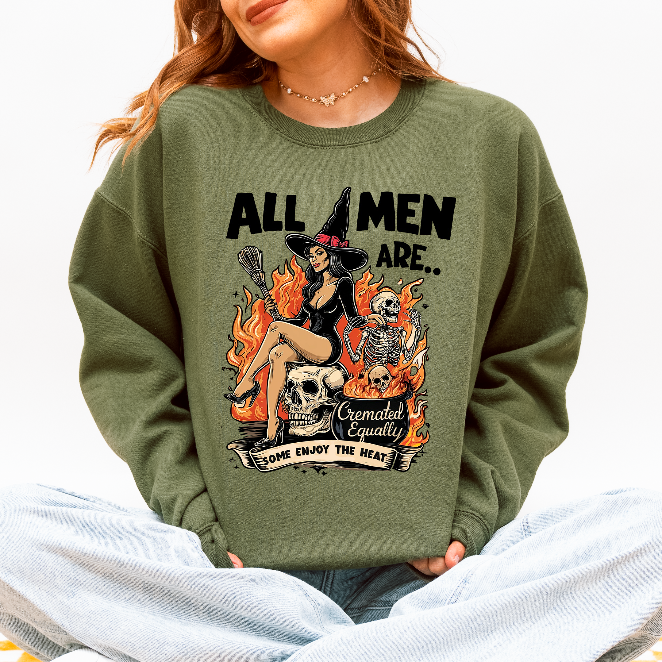 All Men Are Cremated Equally Halloween, Feminist Sweatshirt T-Shirts, Hoodie | PodTeesHub.com