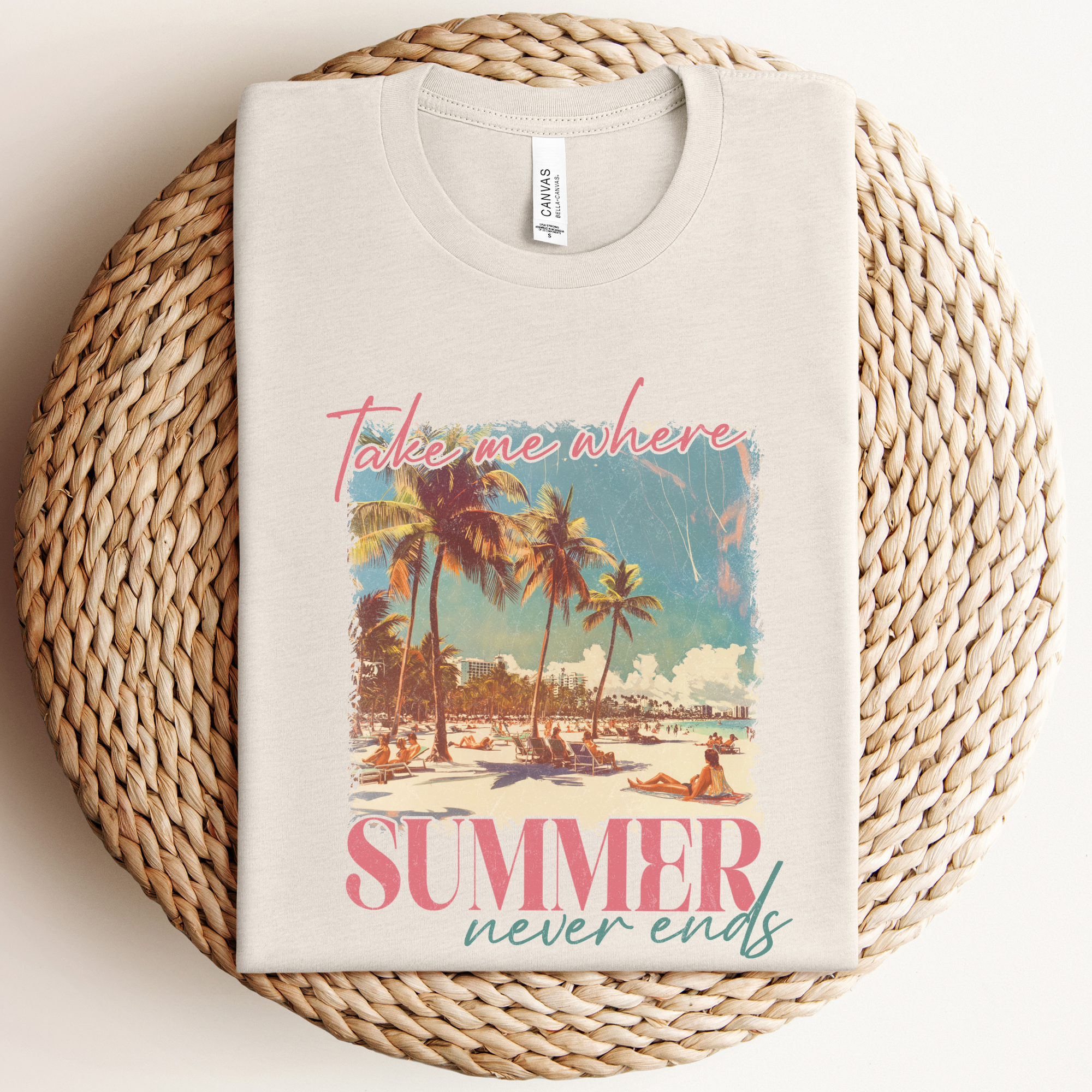 Summer Never Ends Graphic Tee Hoodie, Sweatshirt | PodTeesHub.com