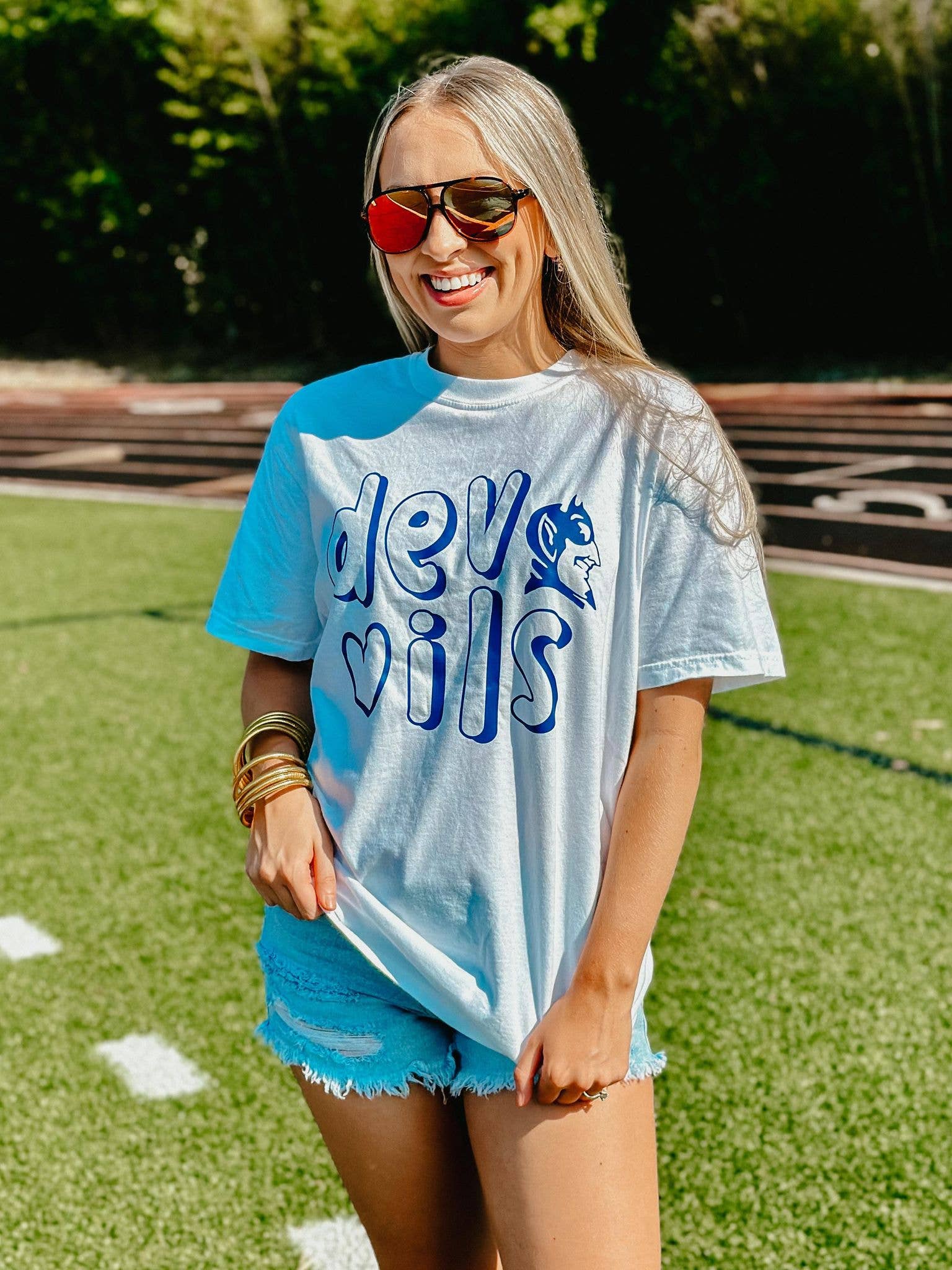 Custom School Mascot Hollow Font Puff Tee Hoodie, Sweatshirt | PodTeesHub.com