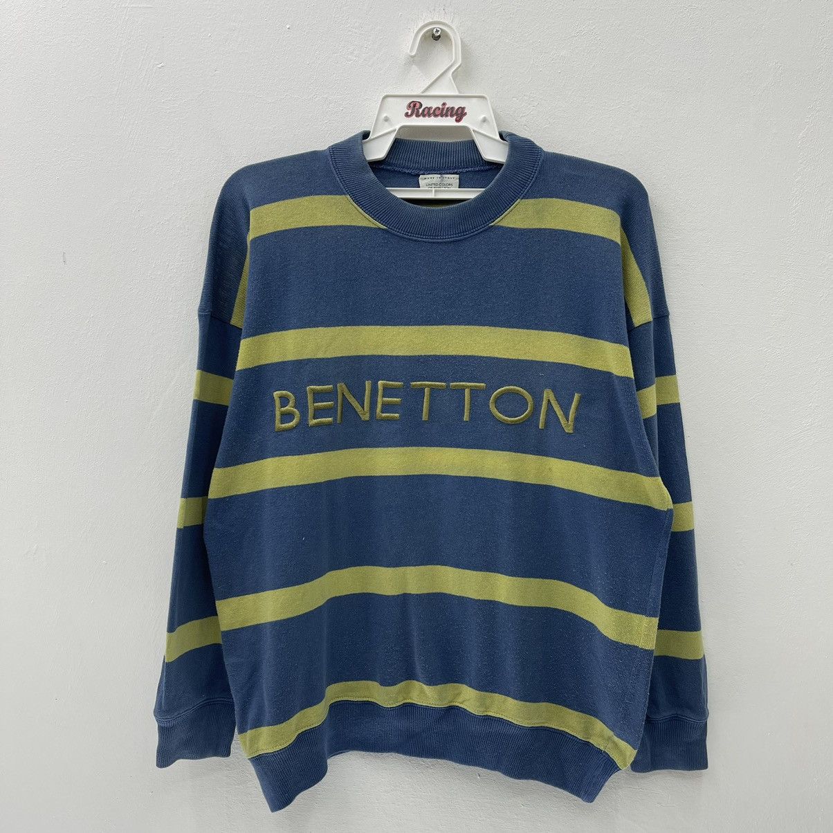 Vintage Benetton Sweatshirt Embroidery Spellout Logo T-Shirts, Hoodie | PodTeesHub.com