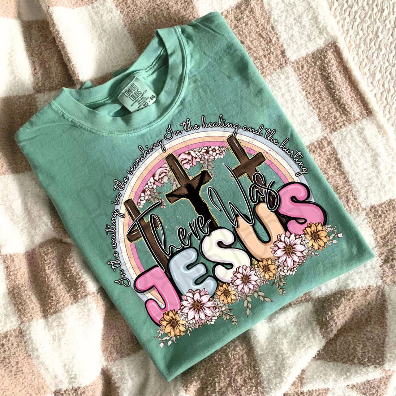There Was Jesus Crosses Tee Hoodie, Sweatshirt | PodTeesHub.com