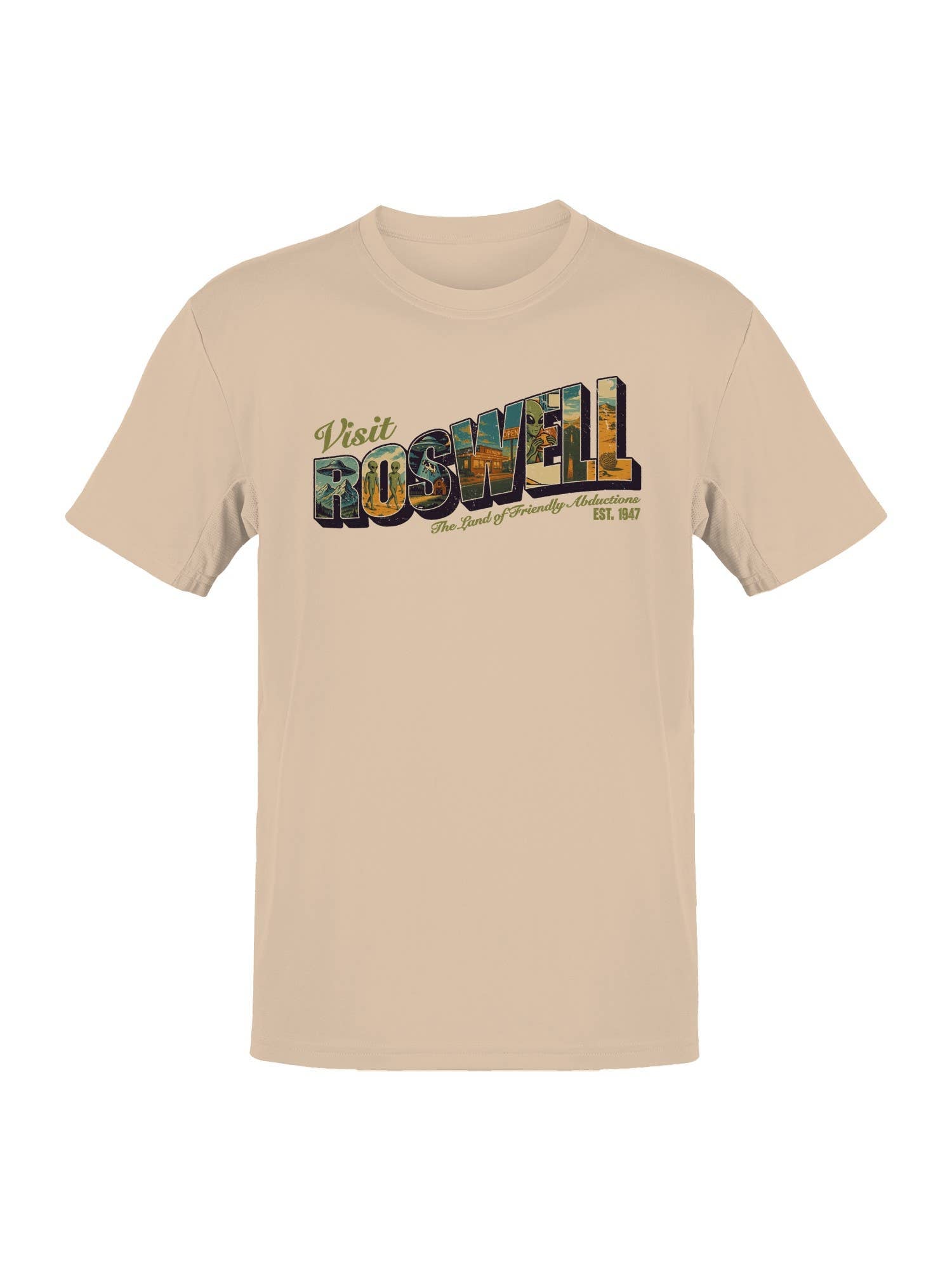 Visit Roswell: Friendly Abductions Men's T-Shirt Hoodie, Sweatshirt | PodTeesHub.com