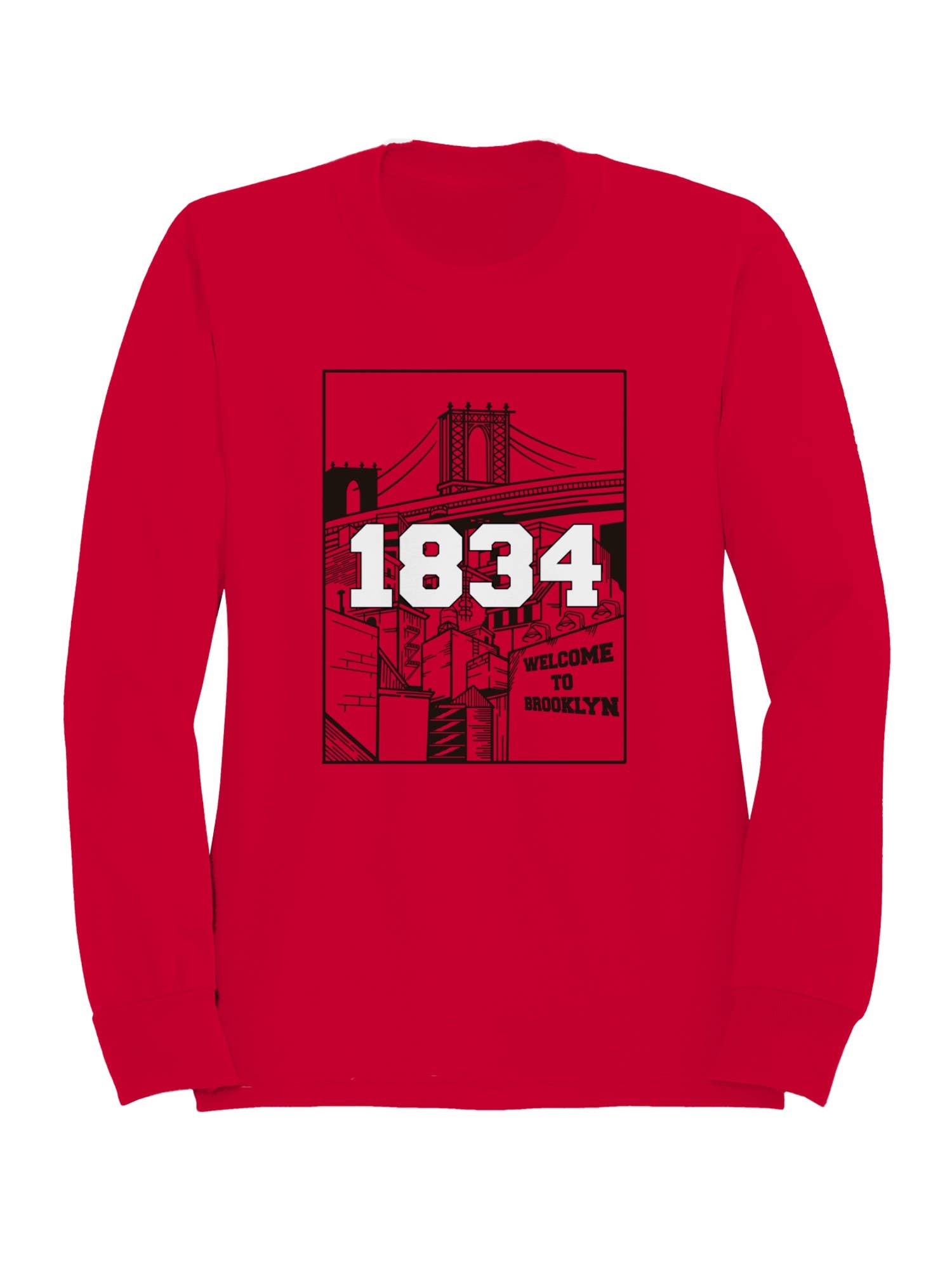 Brooklyn Bridge Art Print Women's Sweatshirt T-Shirts, Hoodie | PodTeesHub.com